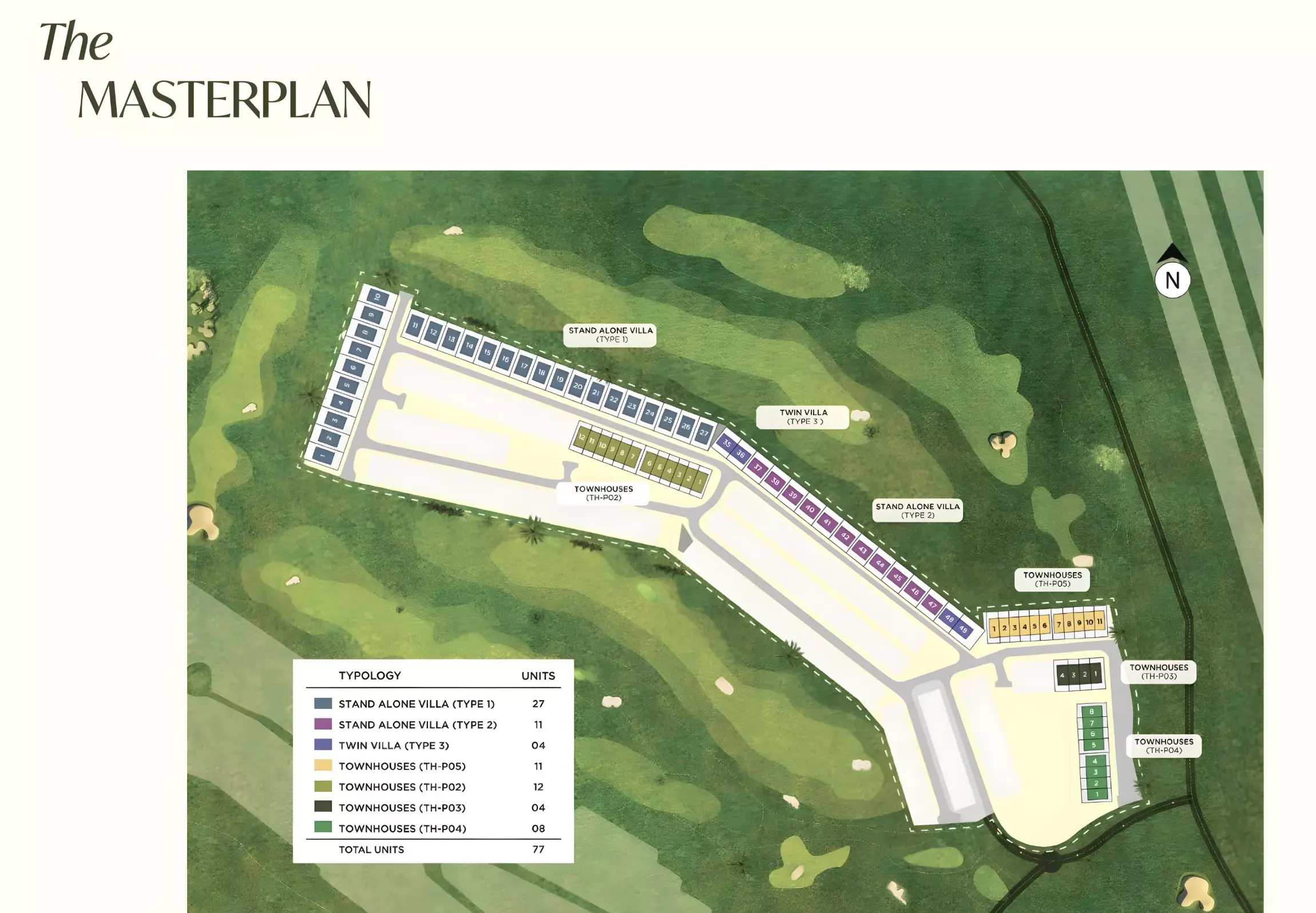 Masterplan for Terra Golf Collection Phase 2 By Taraf Properties