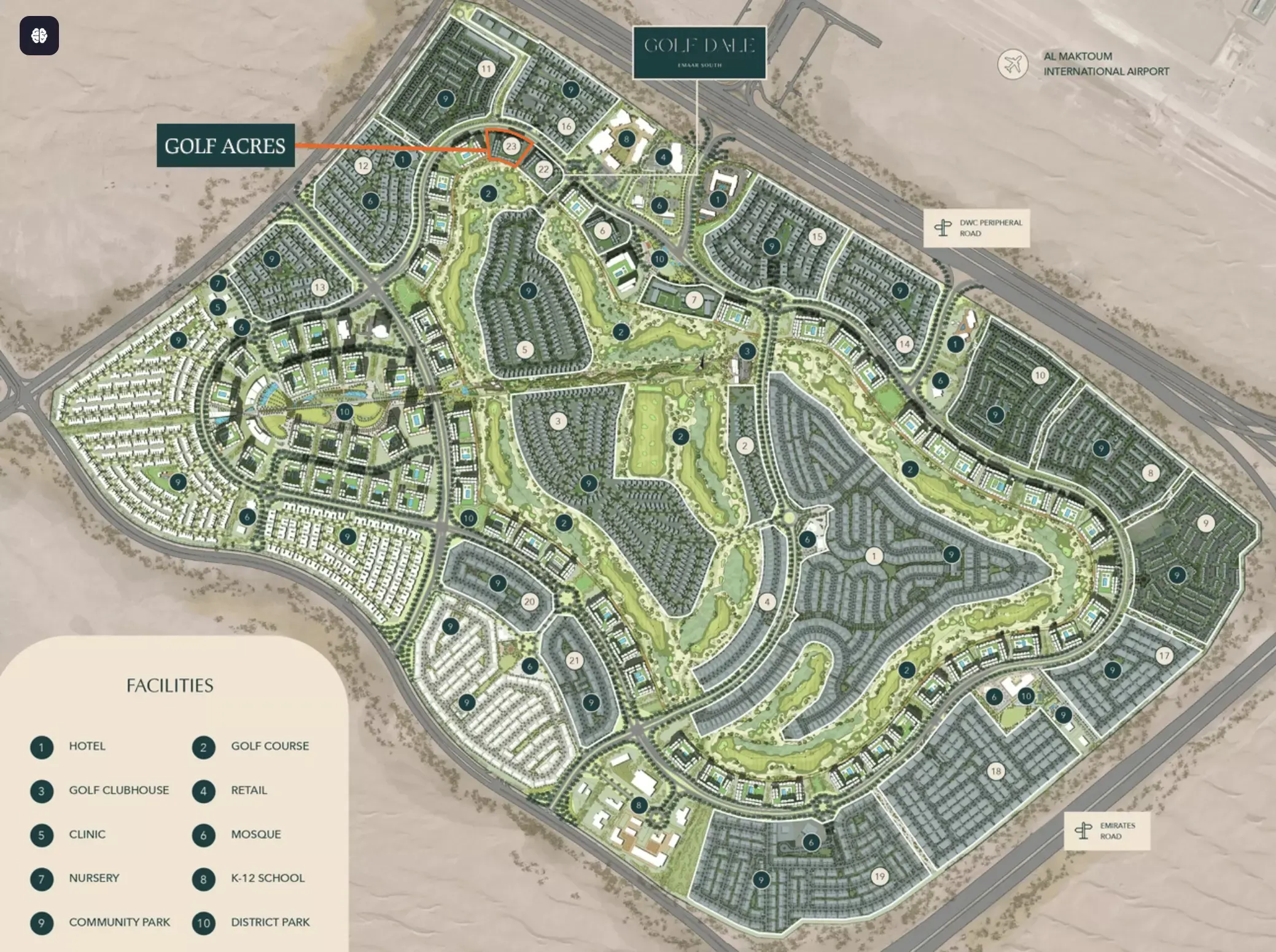 Masterplan for Golf Acres