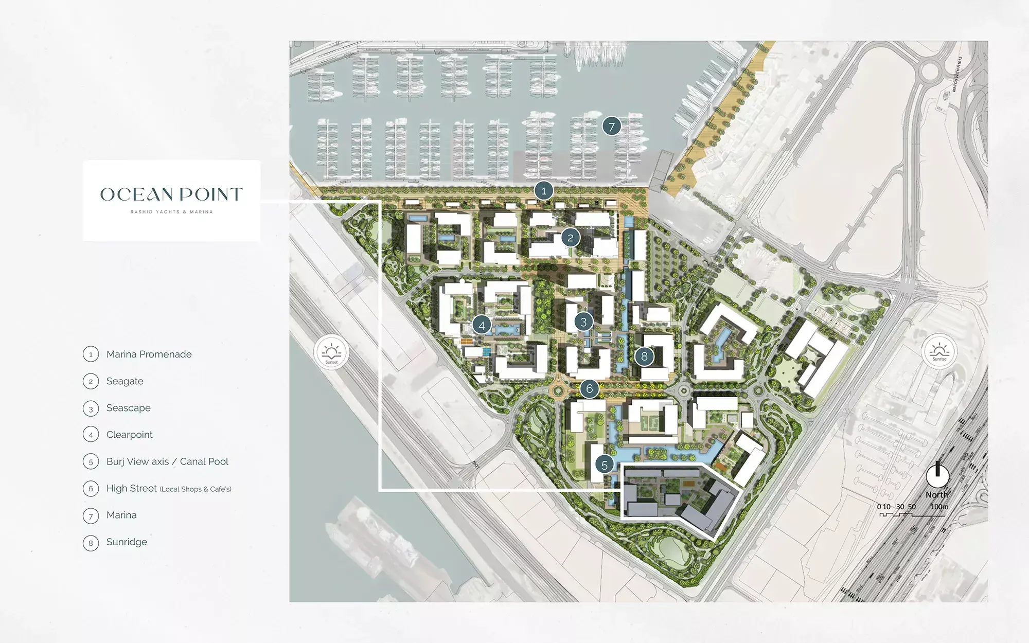 Masterplan for Ocean Point 1 By Emaar