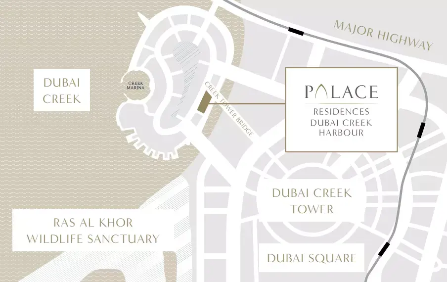 Masterplan for Palace Residences - Dubai Creek Harbour