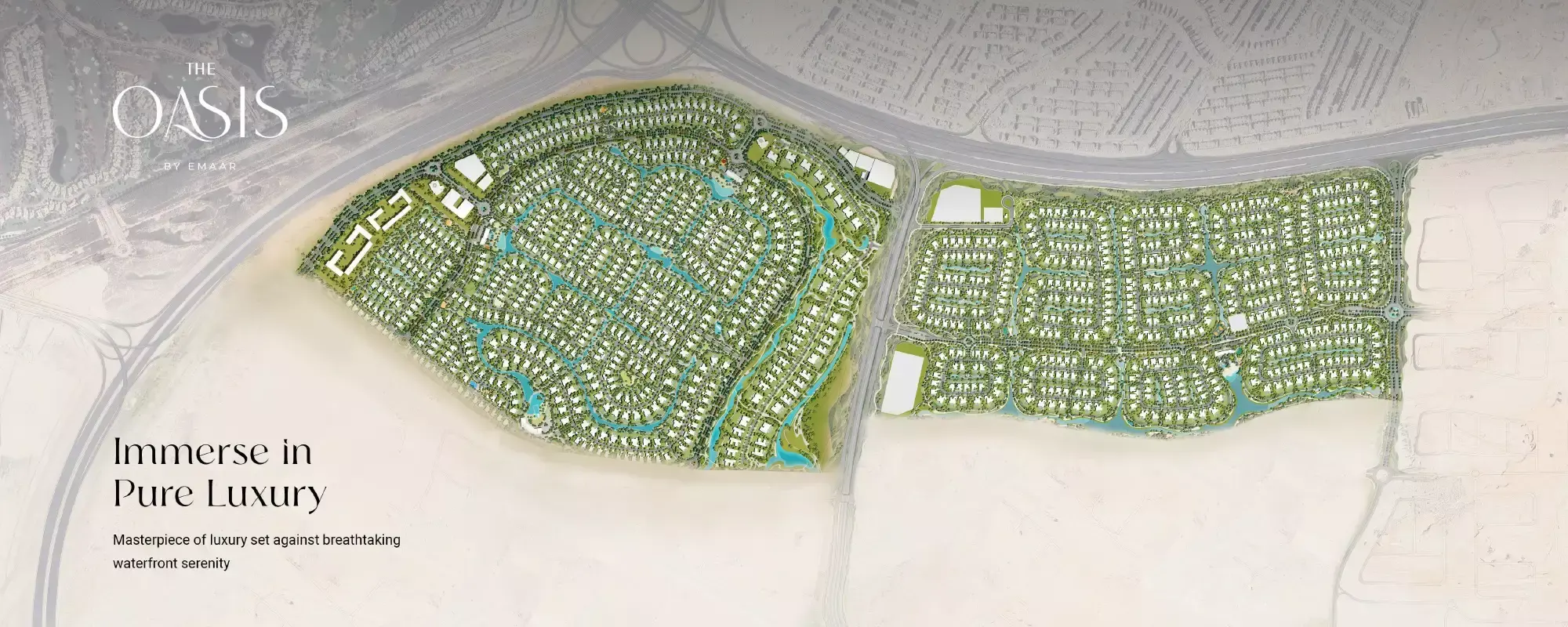 Masterplan for Oasis Address Branded Villas