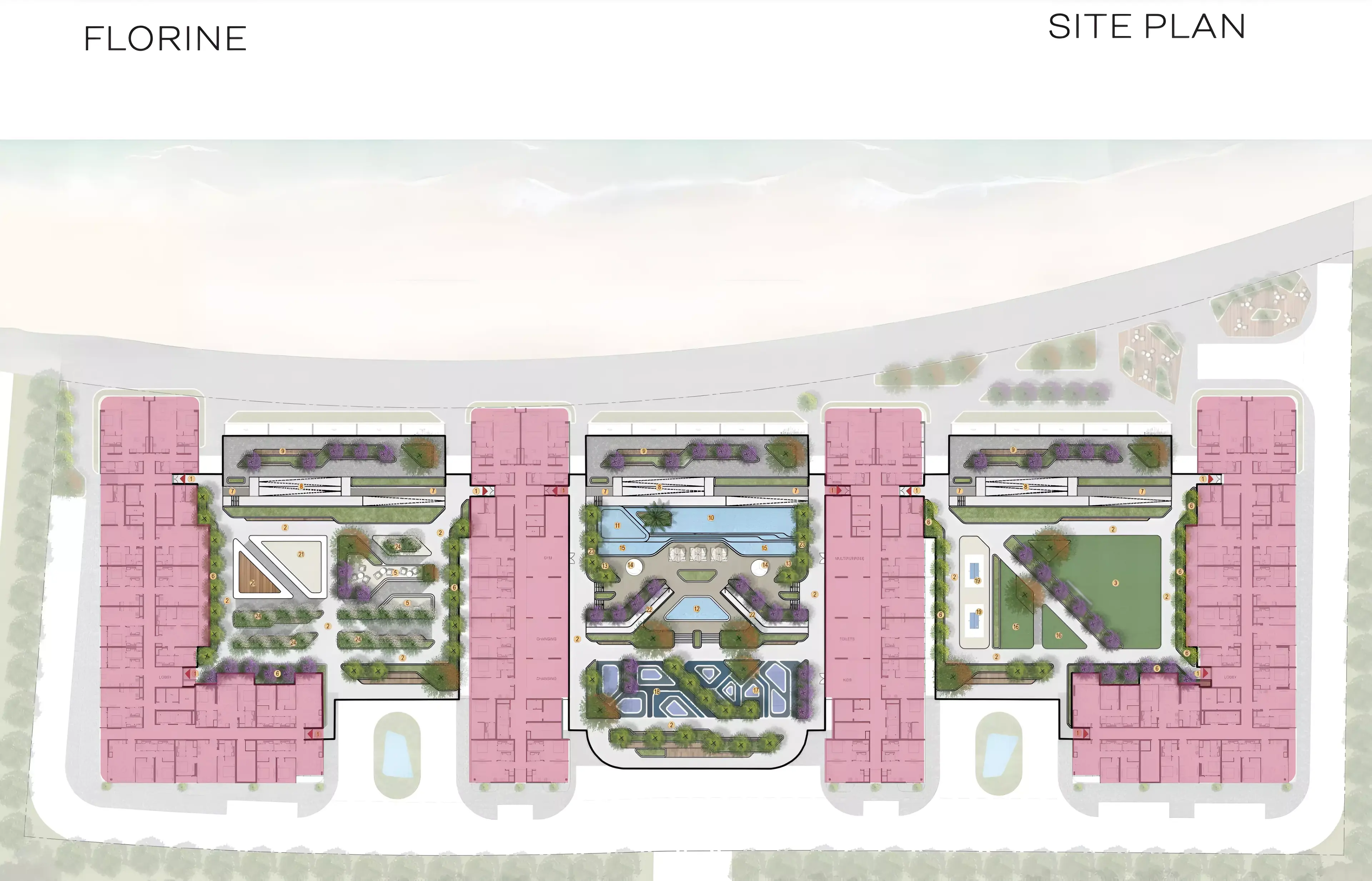 Masterplan for Florine Beach Residences