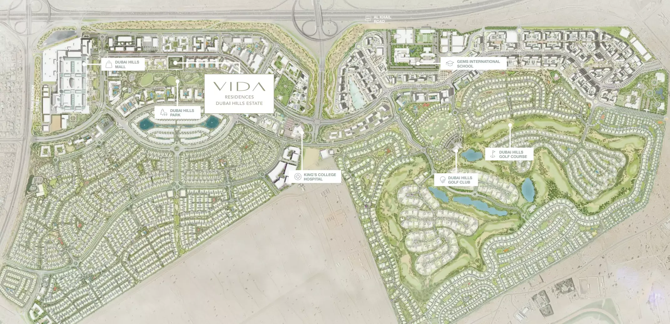Masterplan for Vida Residences DHE