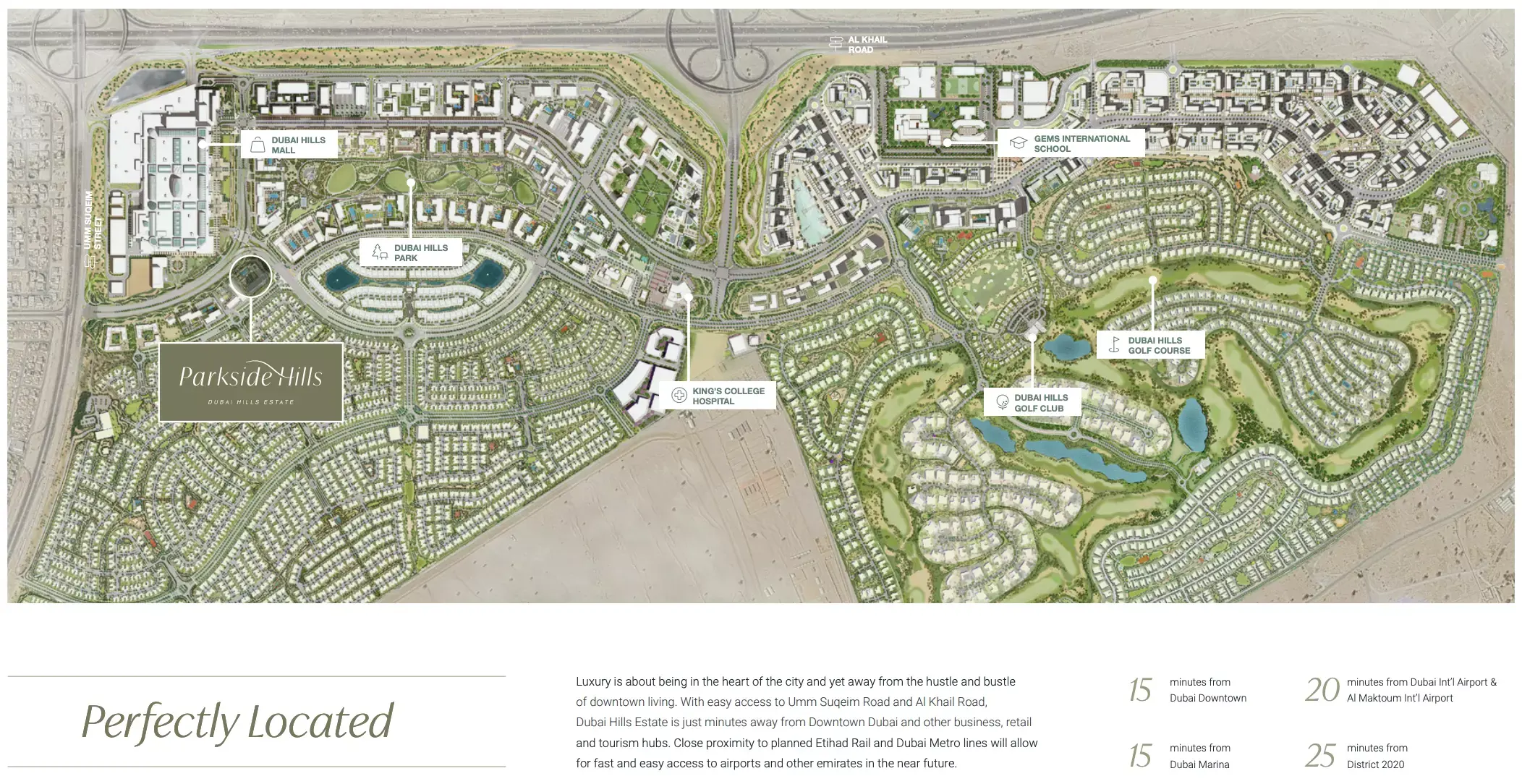 Masterplan for Parkside Hills