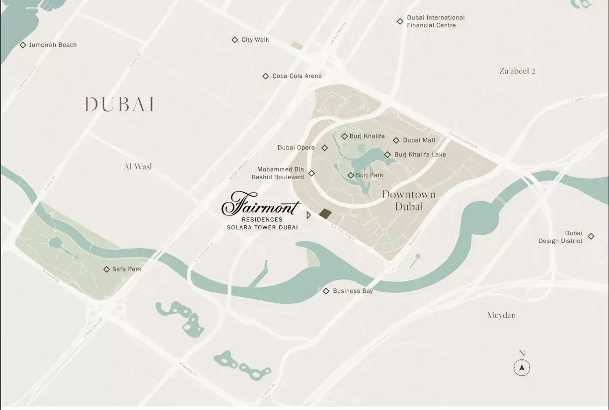 Masterplan for Fairmont Residences Solara Tower By Sol