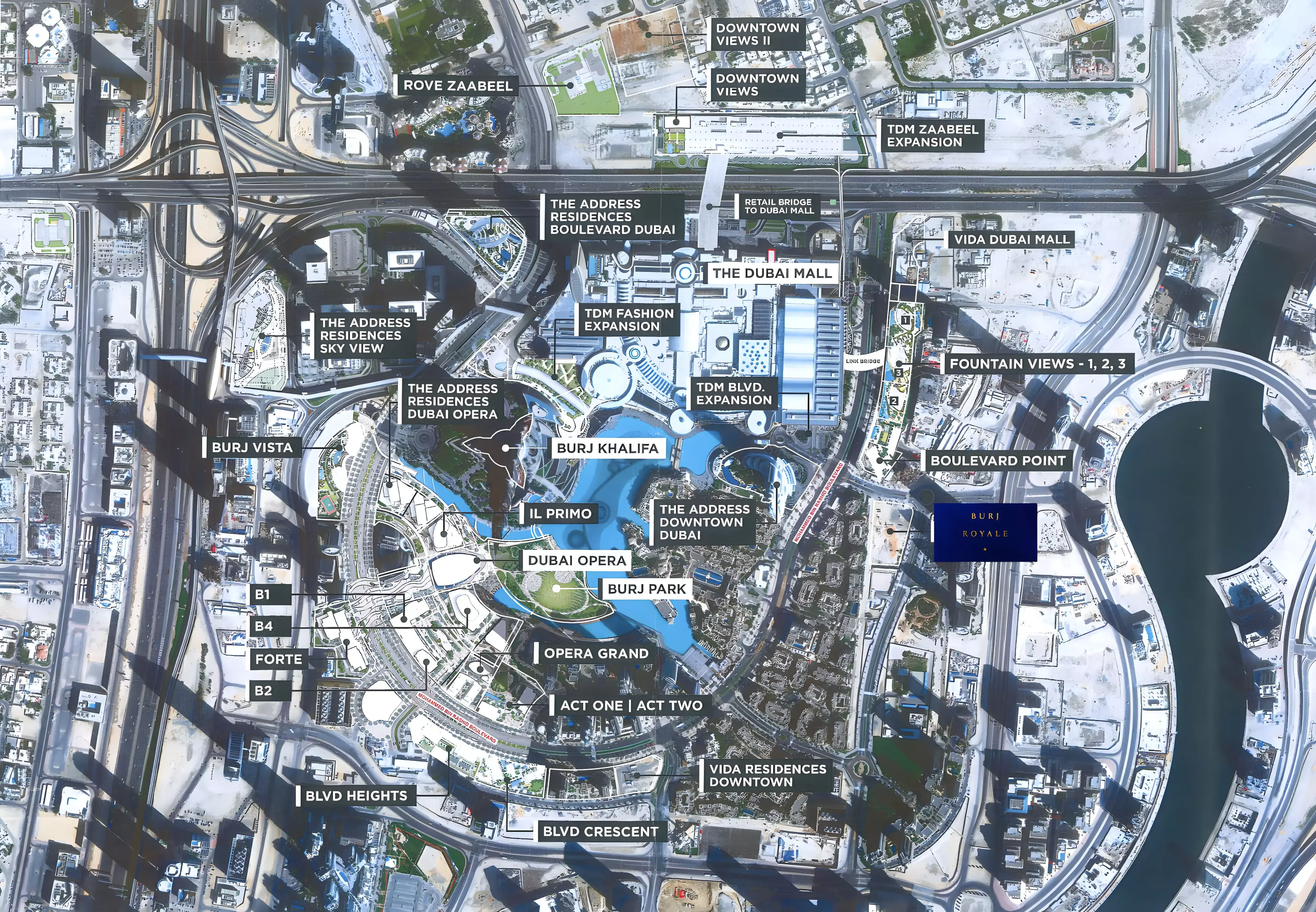 Masterplan for The Address Residences Dubai Opera