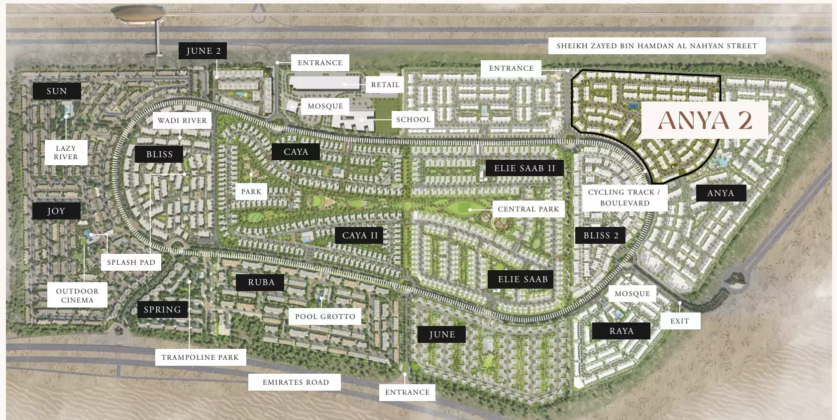 Masterplan for Anya Phase 2 By Emaar