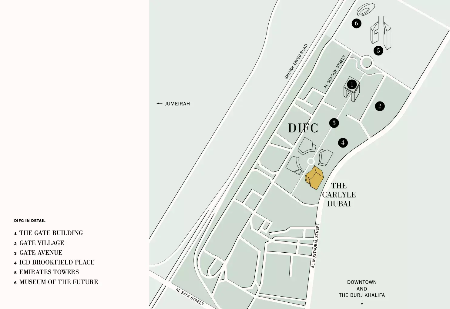 Masterplan for The Carlyle Dubai