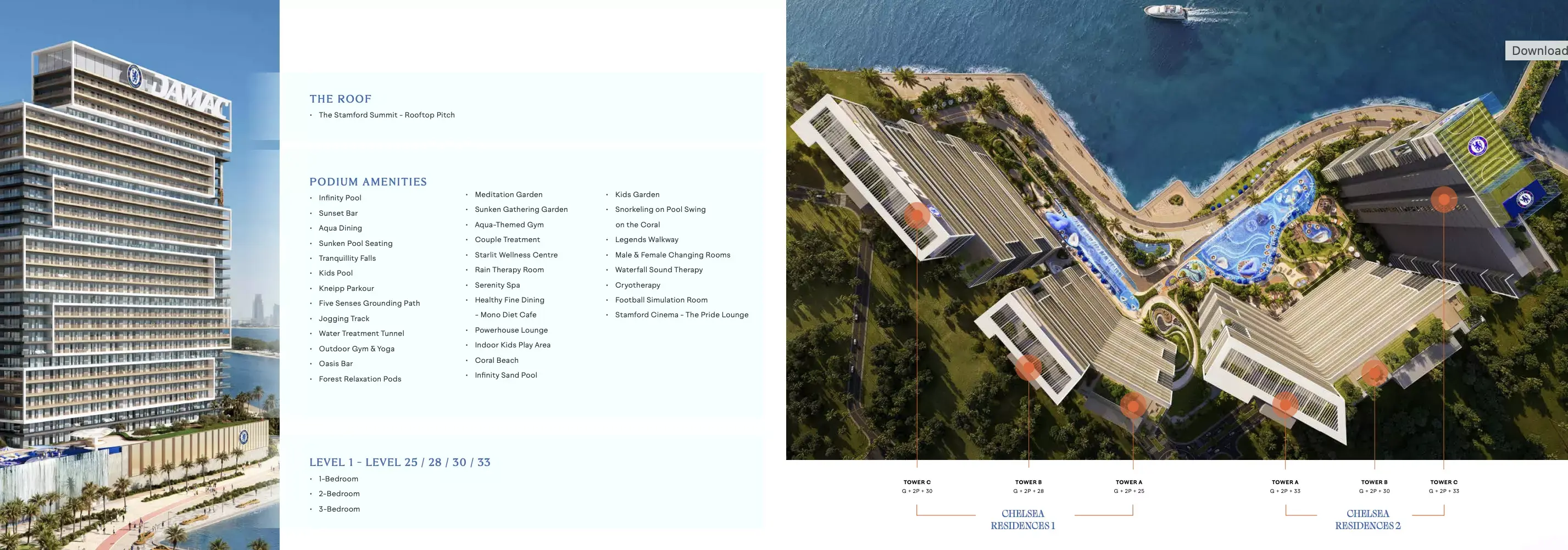Masterplan for Chelsea Residences 2 By Damac