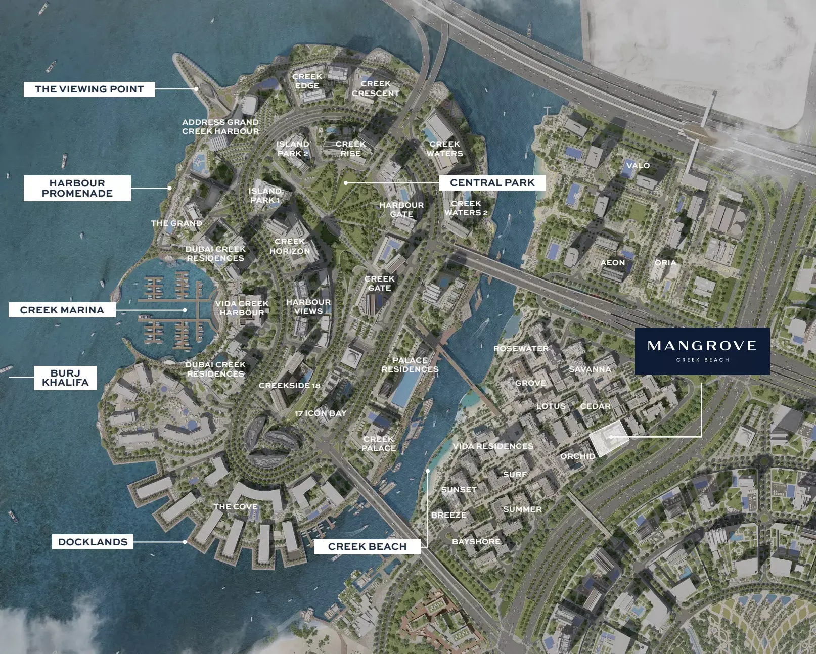 Masterplan for Mangrove By Emaar