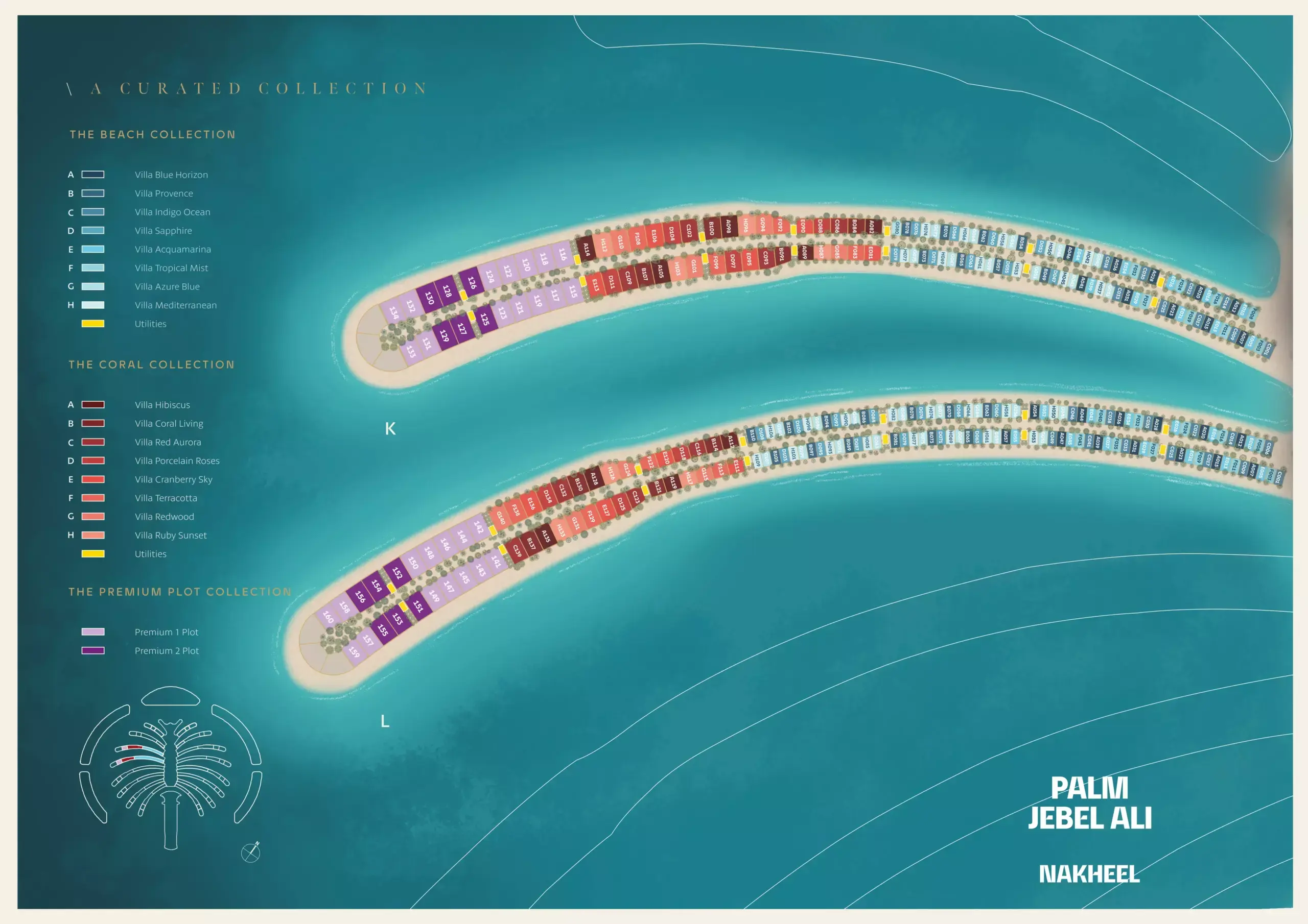 Masterplan for Palm Jebel Ali Frond K