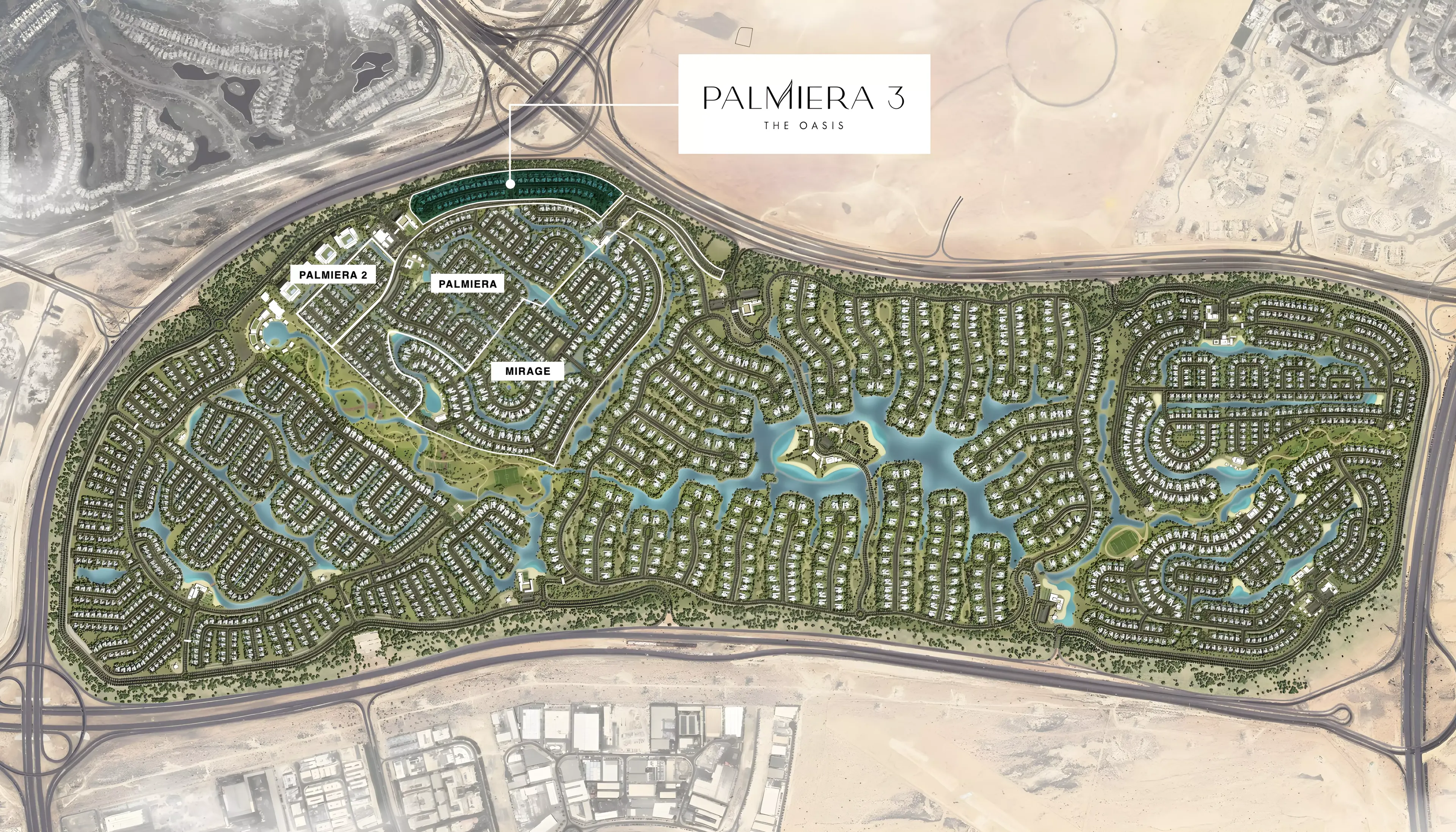 Masterplan for Palmiera 3 at The Oasis