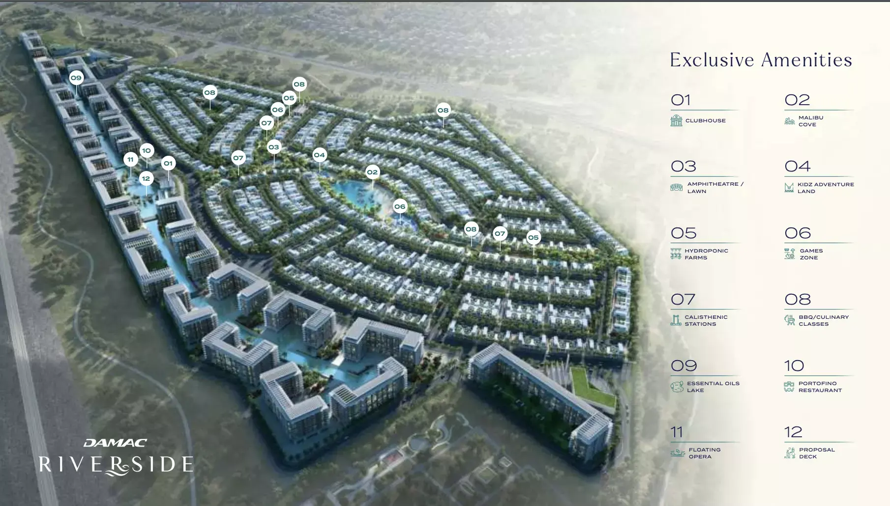 Masterplan for Damac Riverside