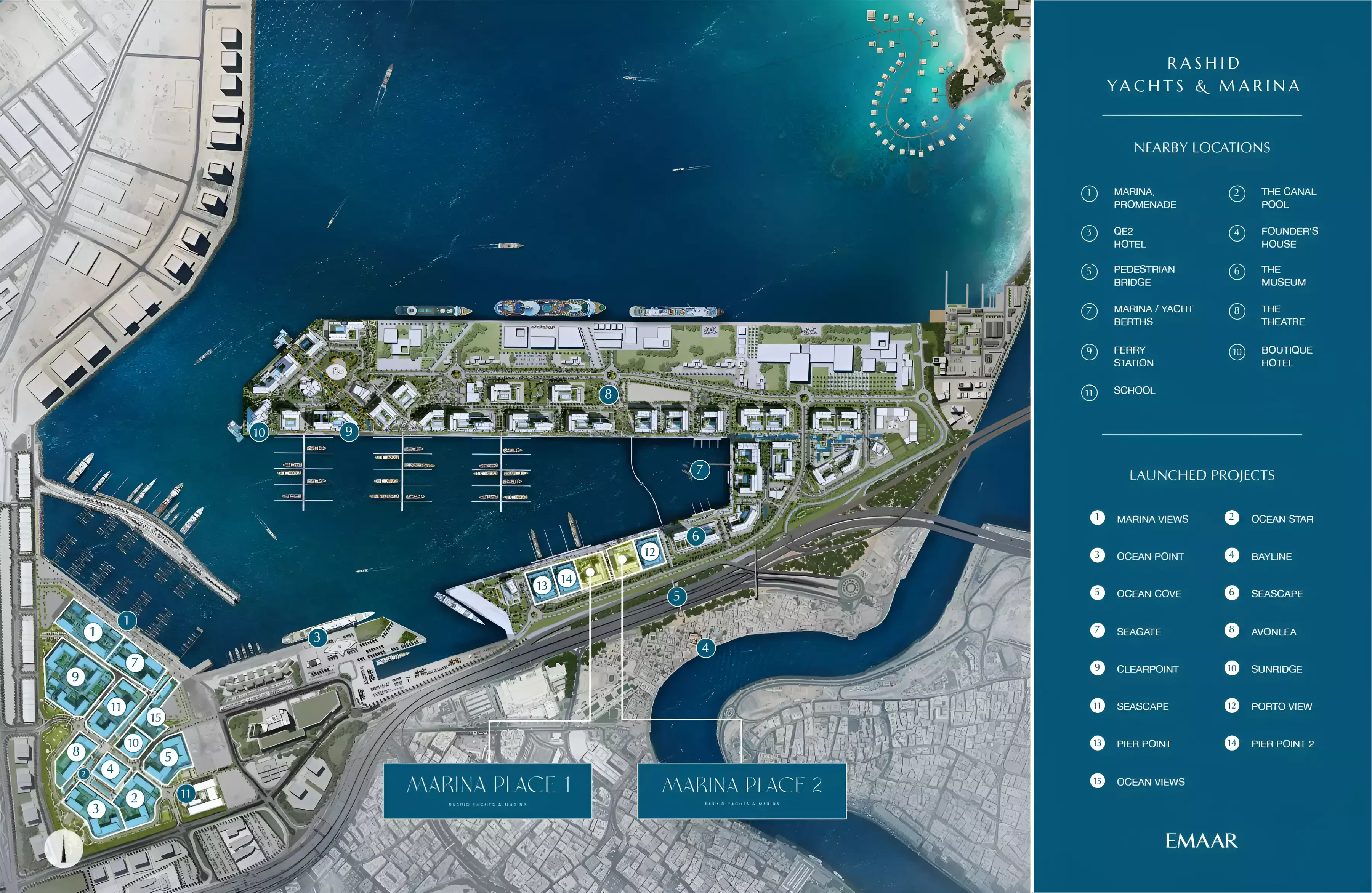 Masterplan for Marina Place Phase 2 by Emaar