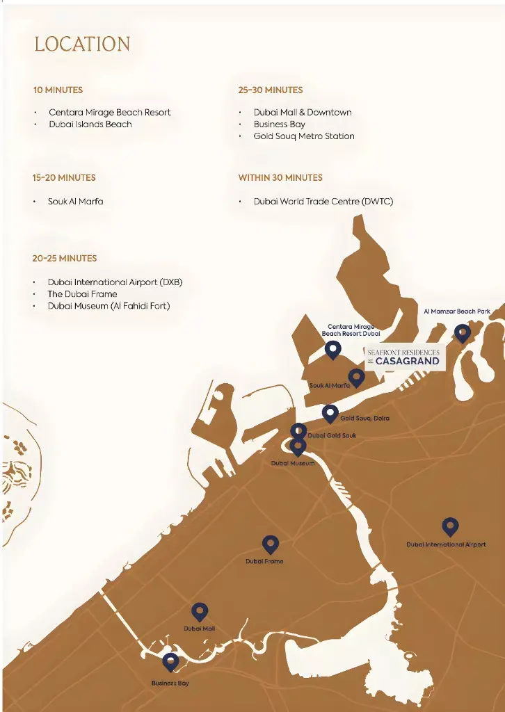 Masterplan for Casagrand Seafront Residences