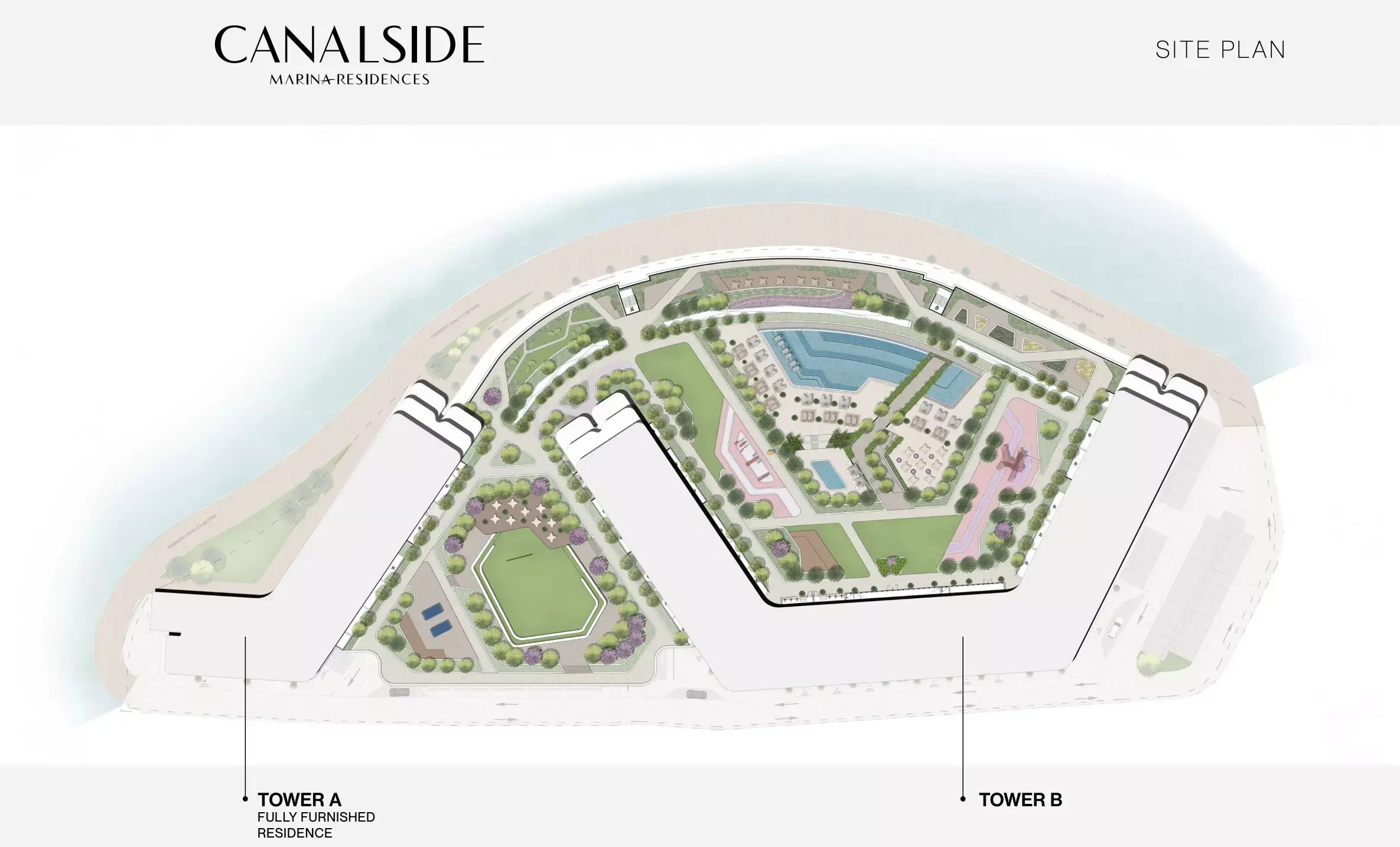 Masterplan for Canalside Marina Residences