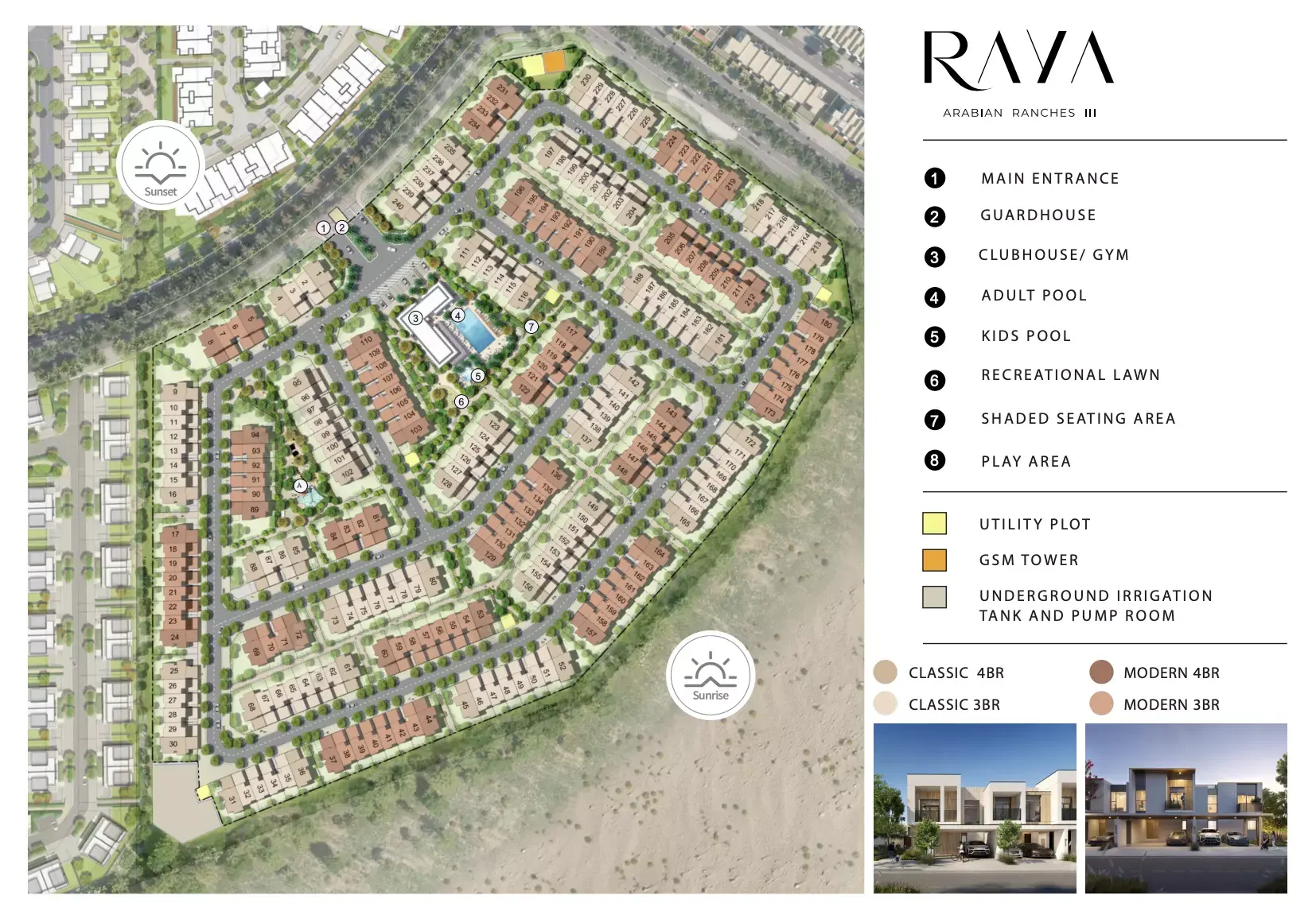 Masterplan for Raya At Arabian Ranches 3 By Emaar
