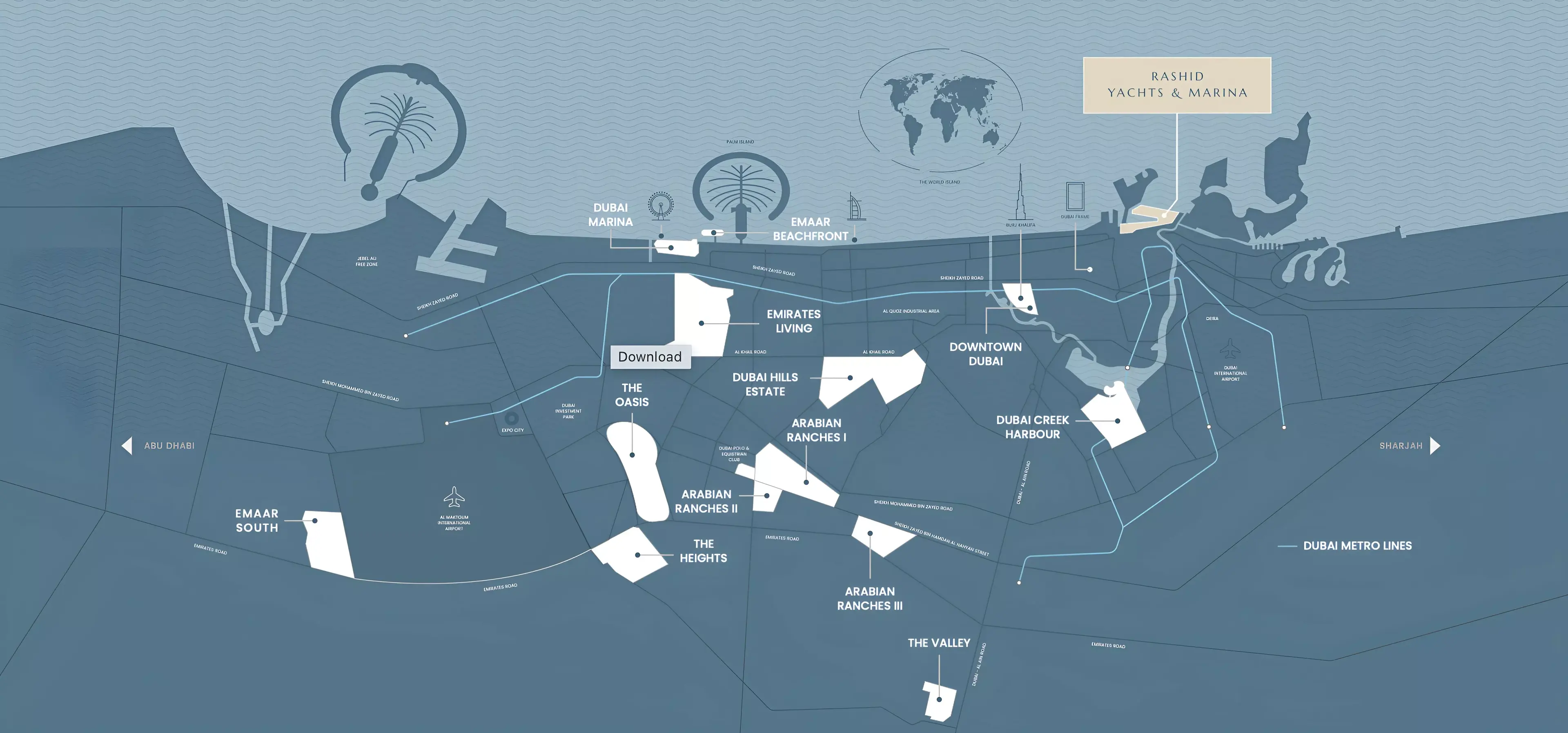 Masterplan for Marina Place By Emaar