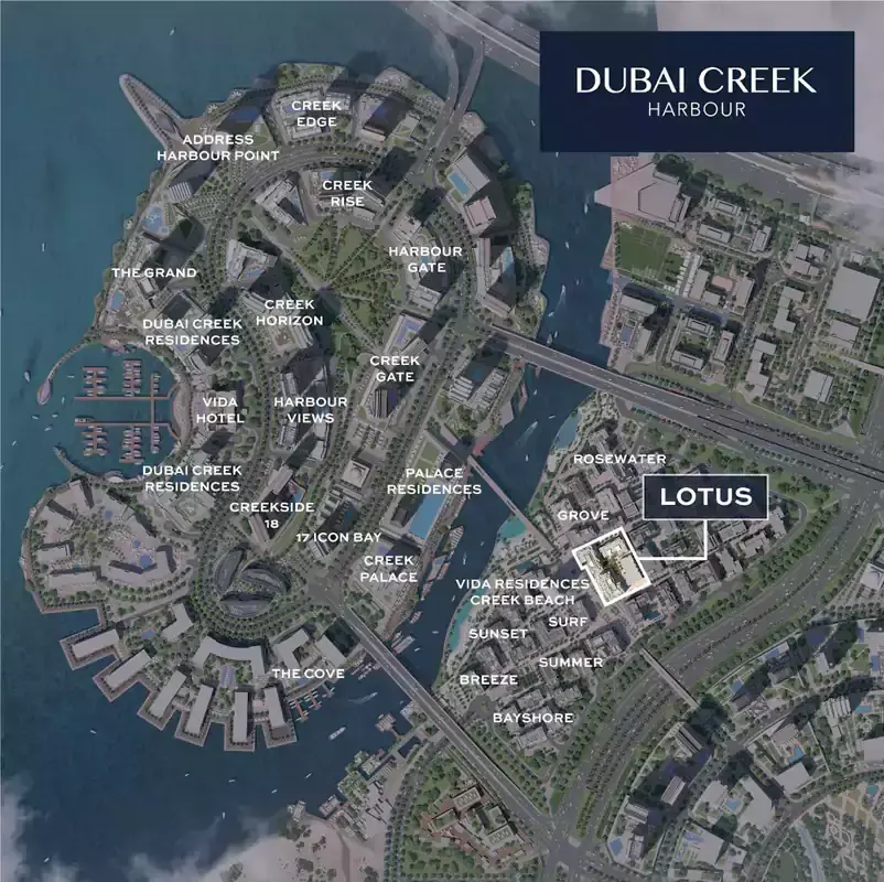 Masterplan for Creek Beach Lotus