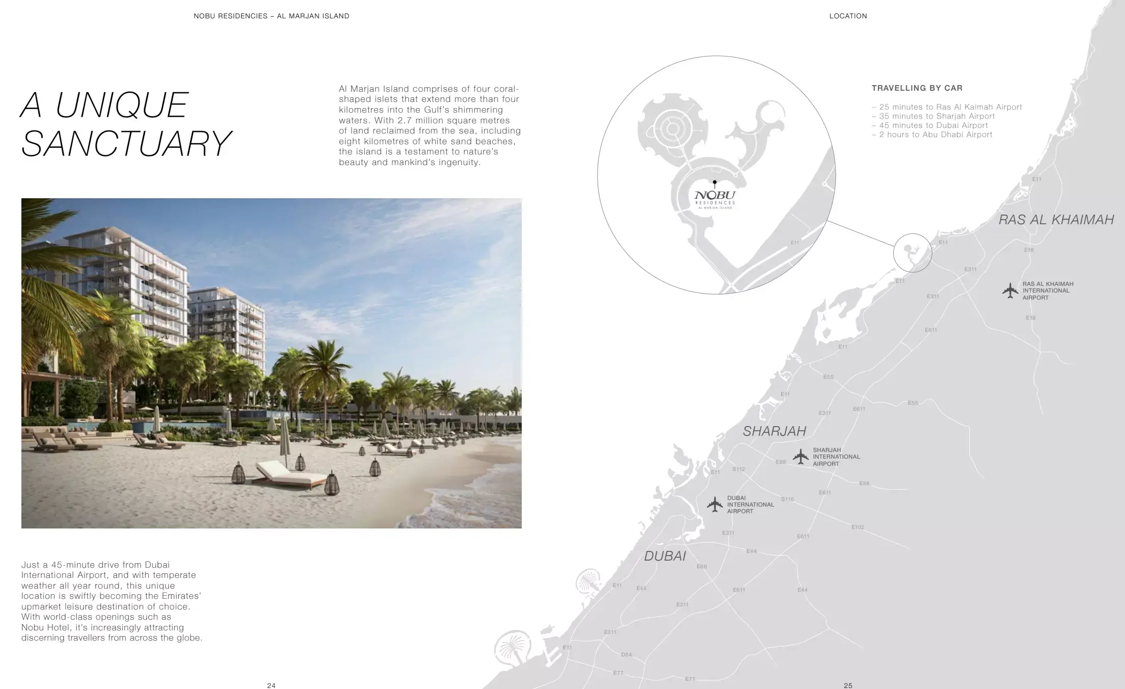Masterplan for Nobu Hotel & Residences Al Marjan Island