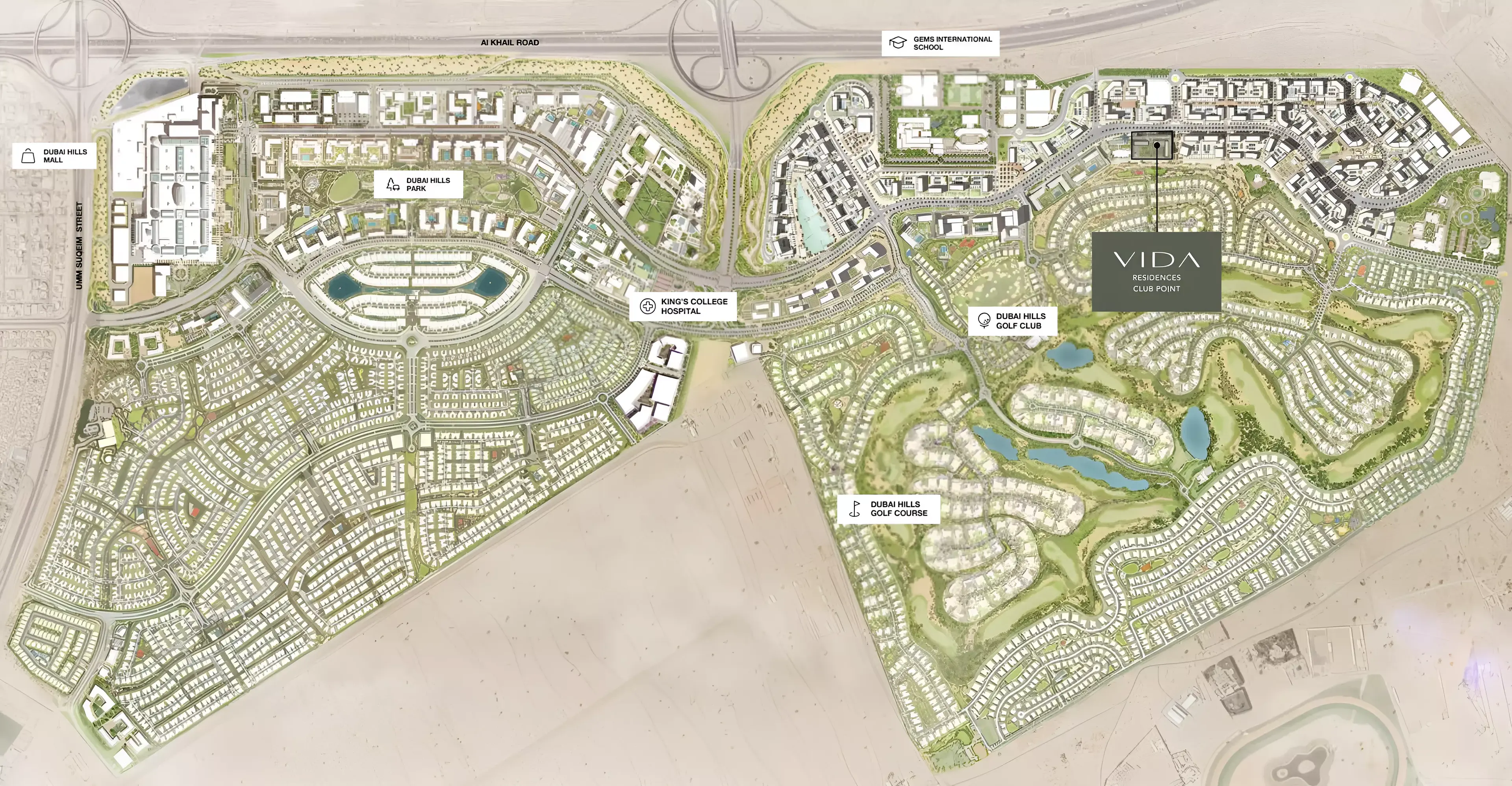 Masterplan for Vida Residences Club Point
