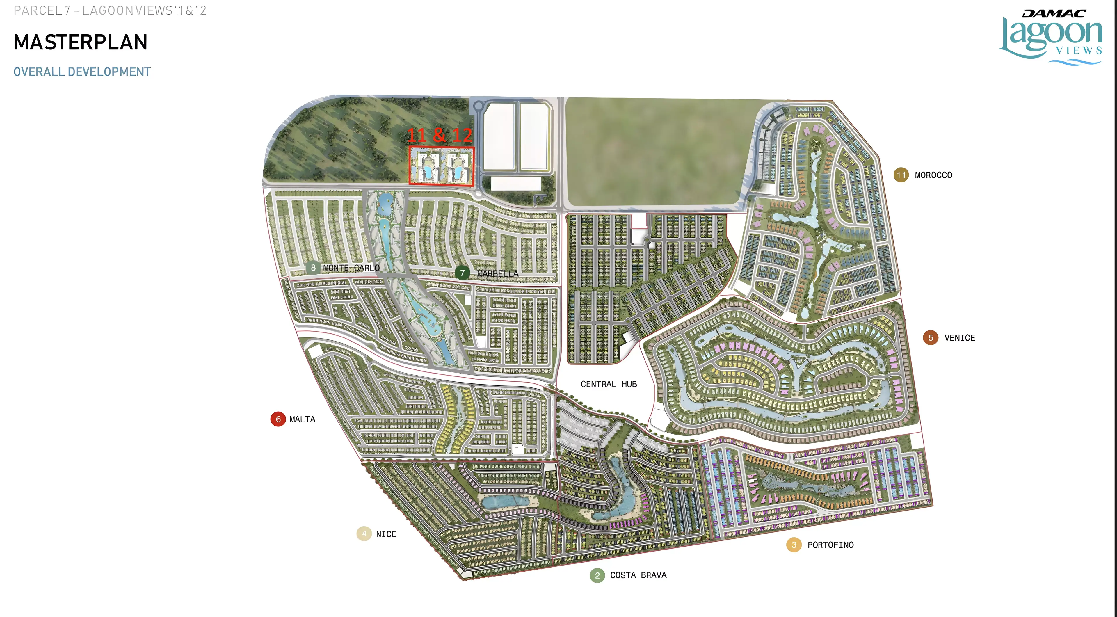 Masterplan for Damac Lagoon - Lagoon Views 11
