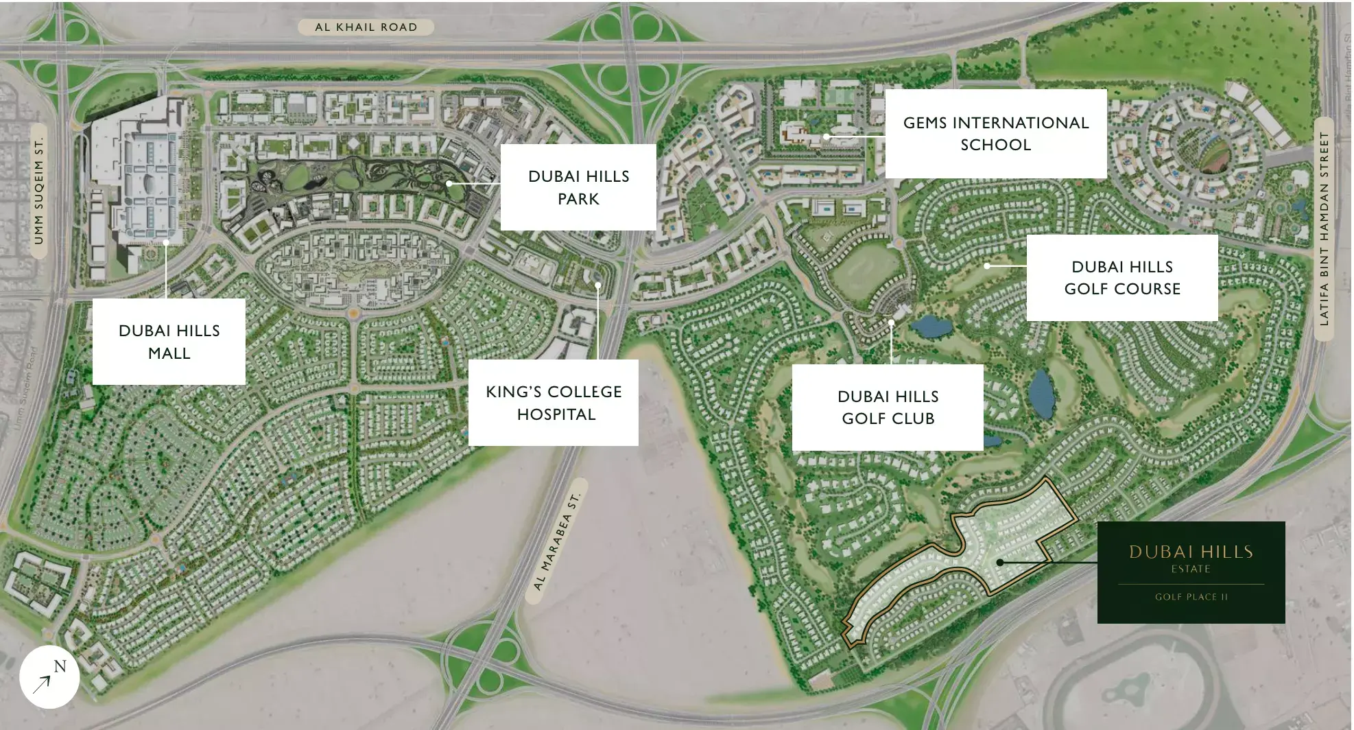 Masterplan for Golf Place Phase 2 By Emaar