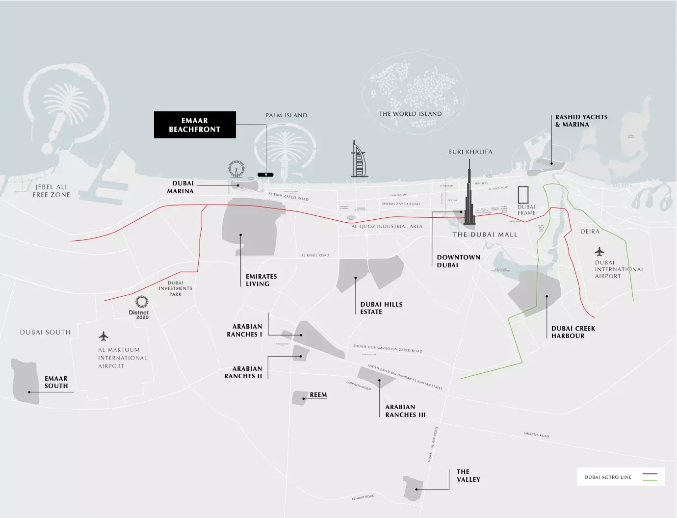Masterplan for Emaar Beachgate