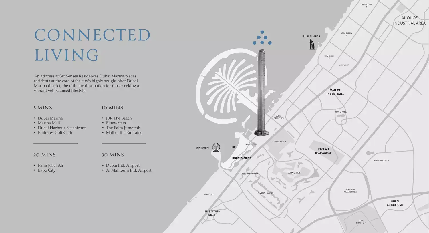 Masterplan for Six Senses Residences Dubai Marina