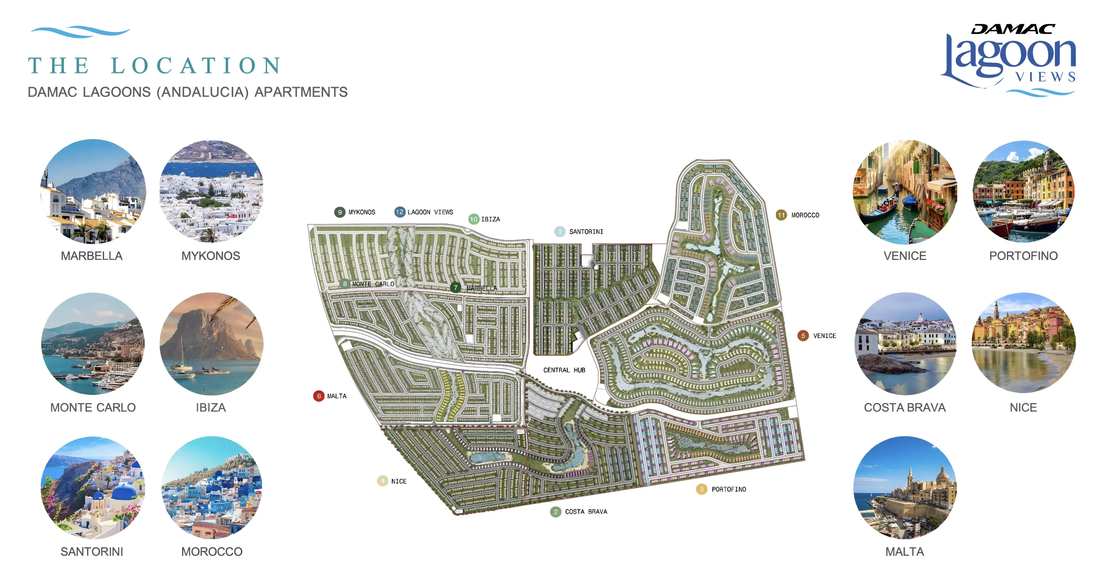 Masterplan for Damac Lagoon Views Andalucia