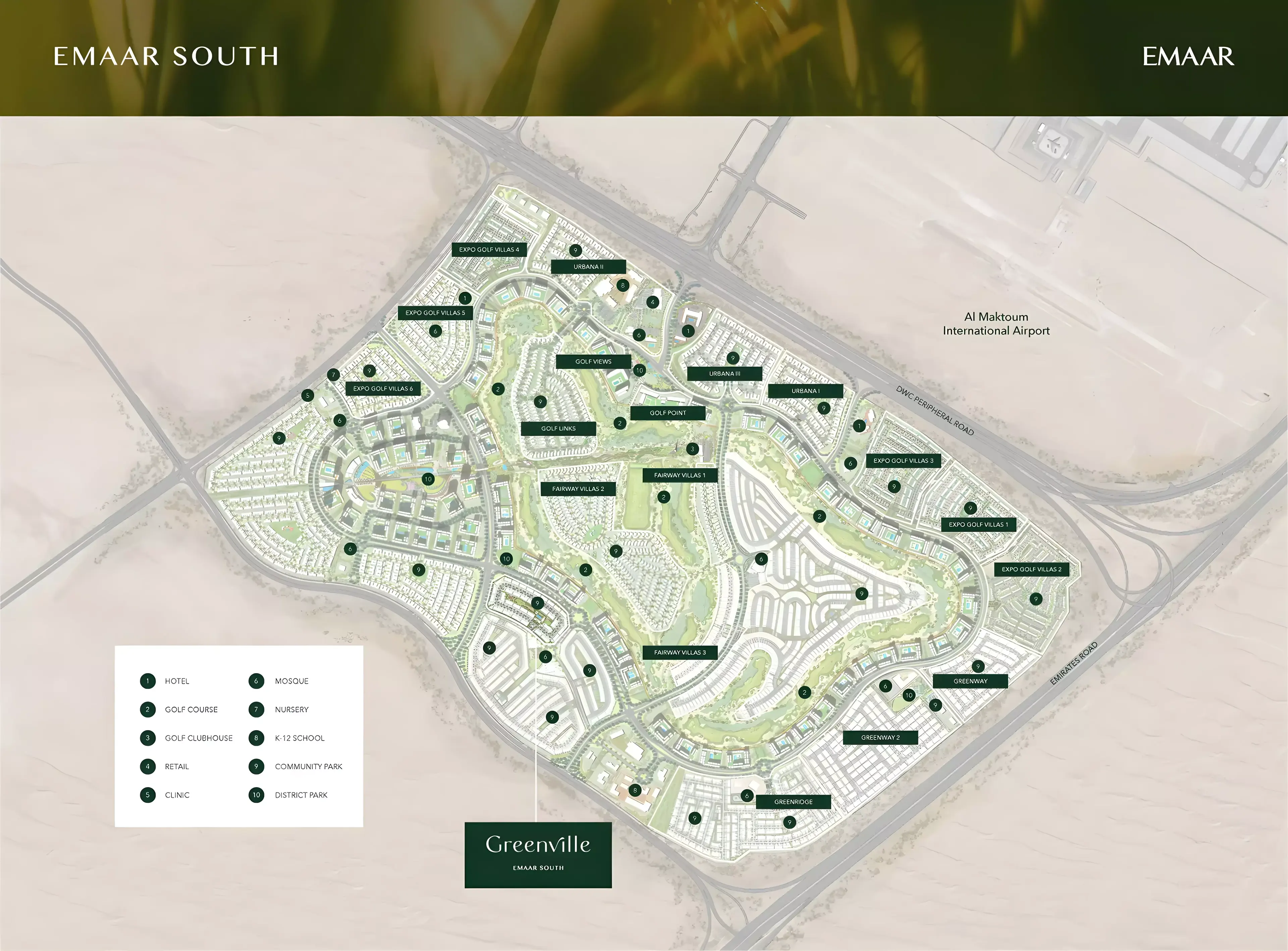 Masterplan for Greenville By Emaar
