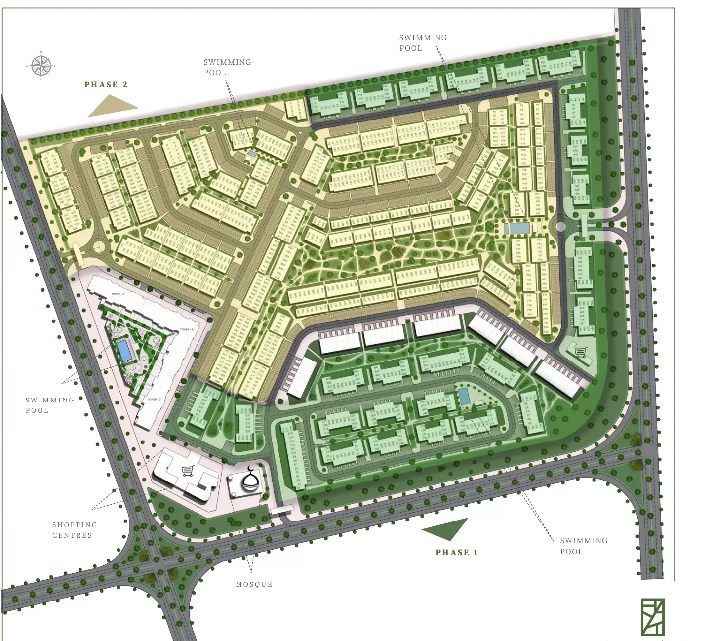 Masterplan for Ruba Townhouses Phase 2 By Emaar