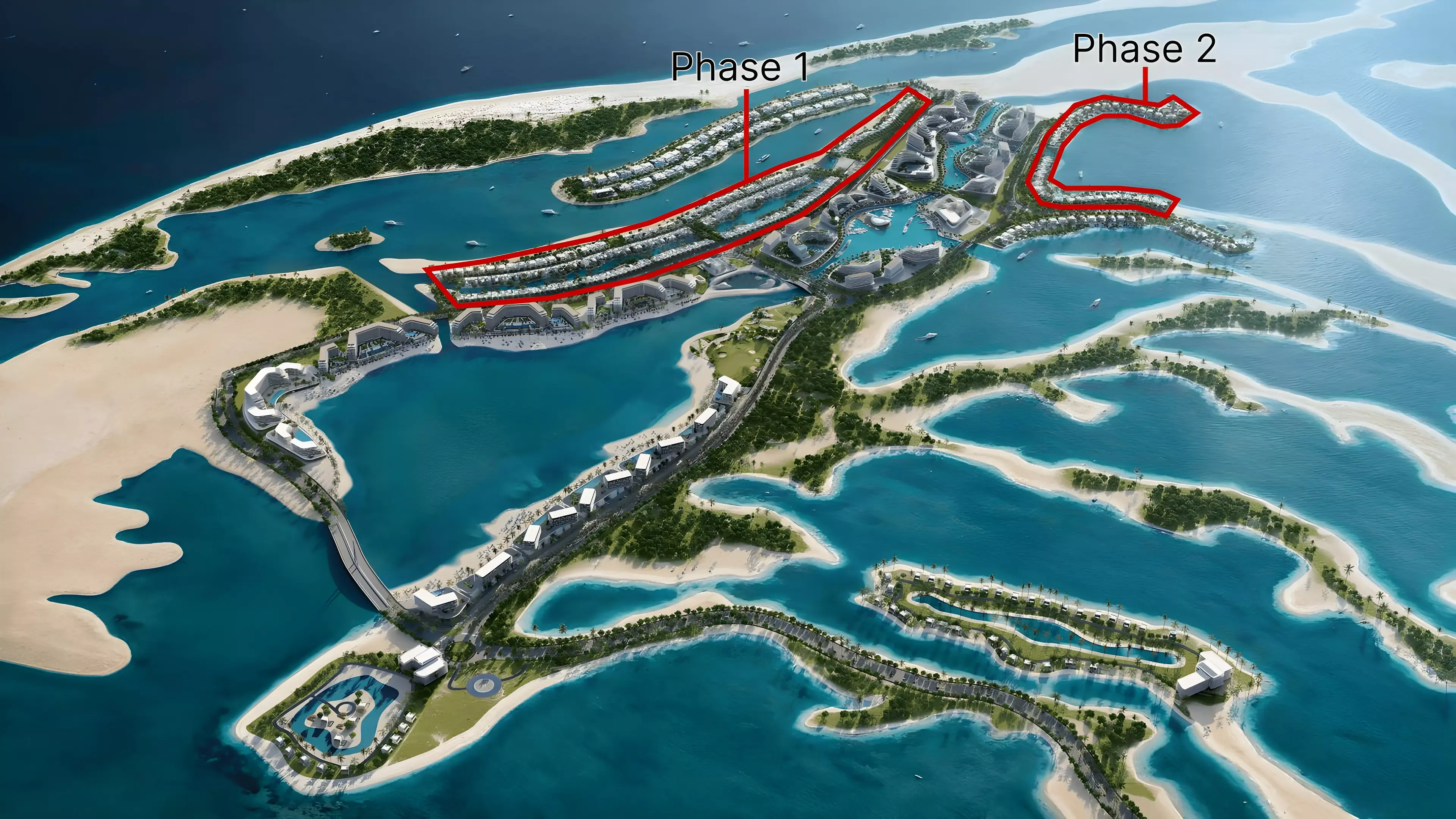 Masterplan for Sobha Siniya Island Villas Phases 2
