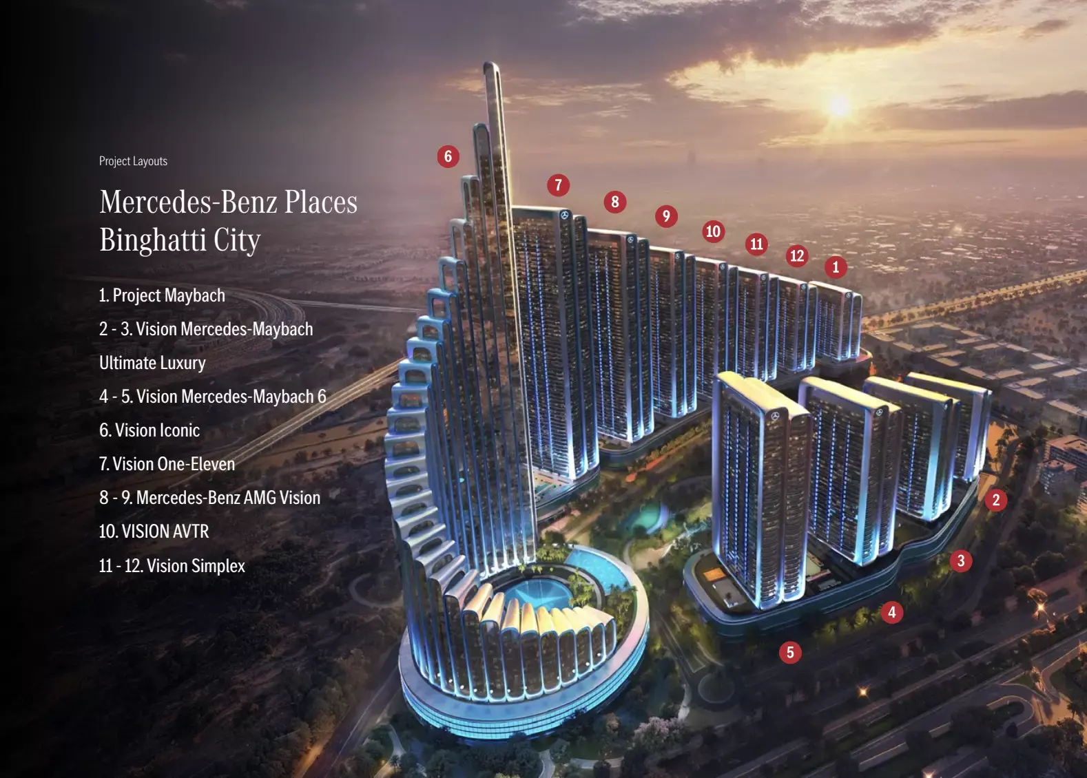 Masterplan for Mercedes Benz Places | Binghatti City