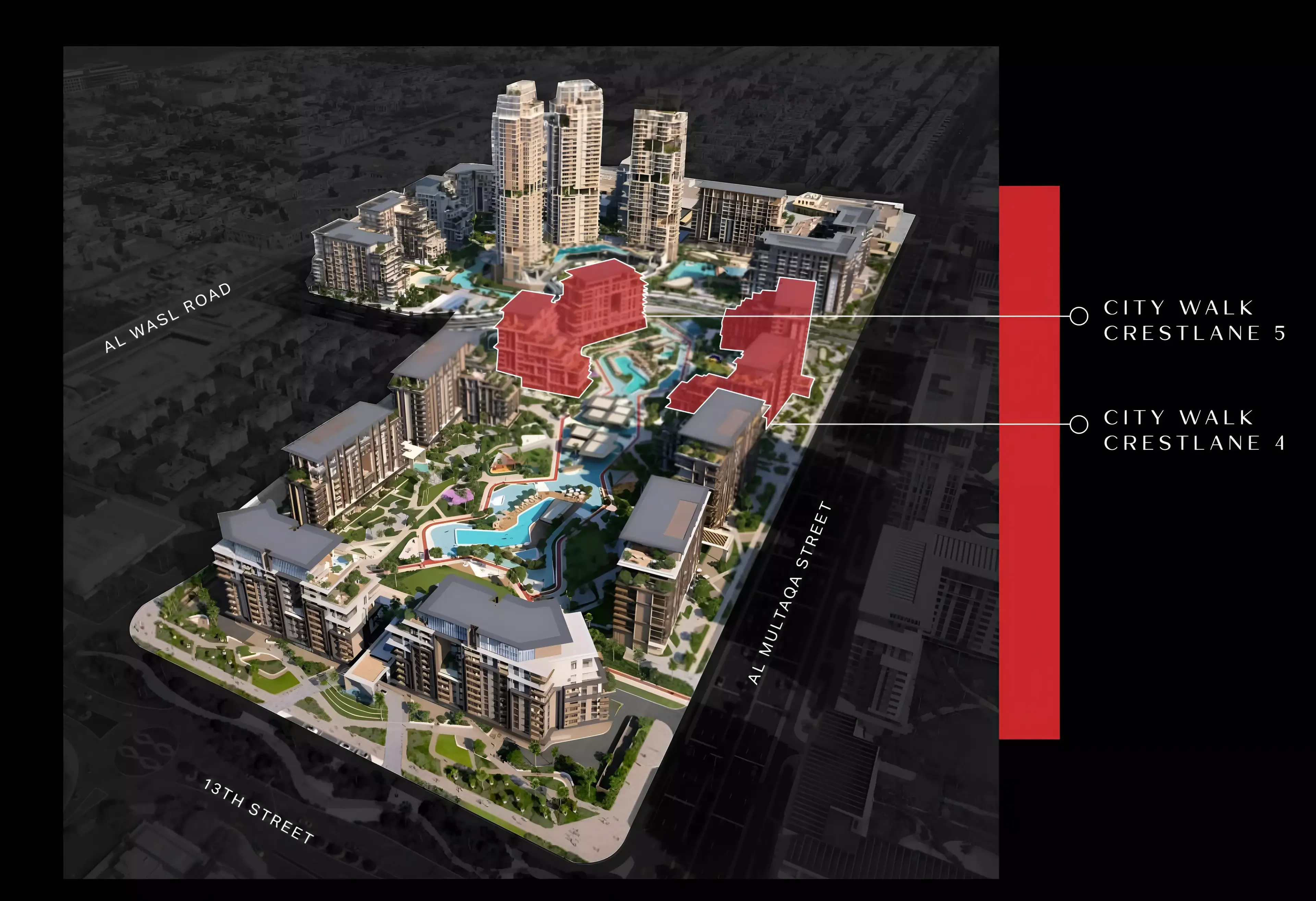 Masterplan for City Walk Crestlane Phase 5