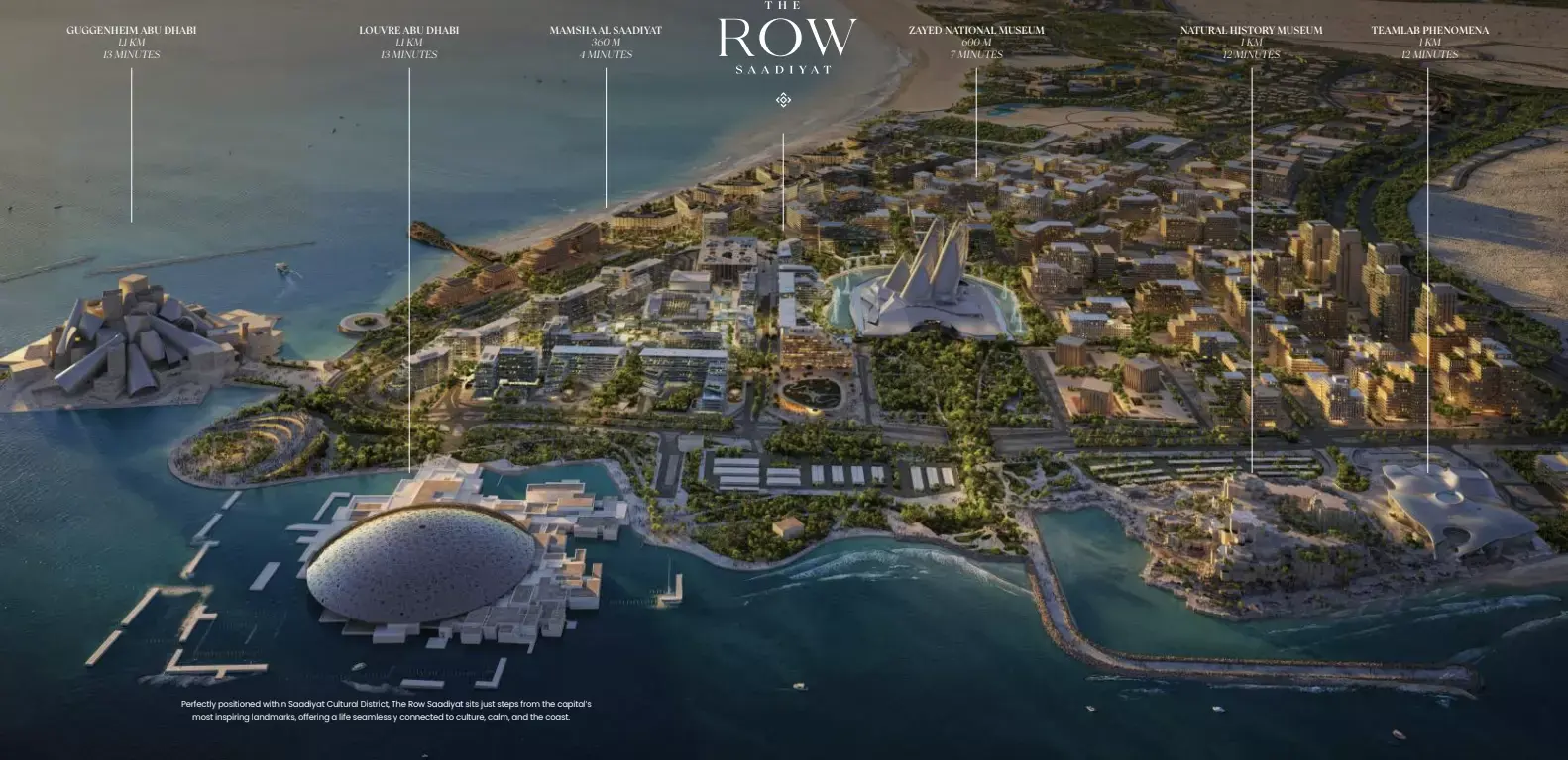 Masterplan for The Row Saadiyat