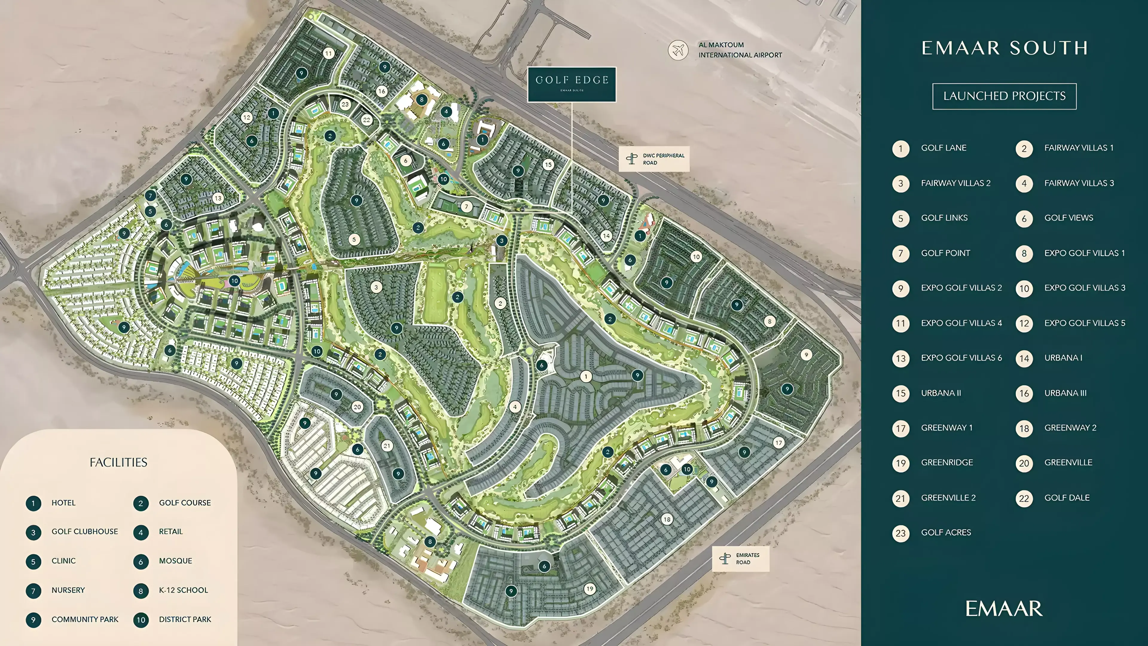 Masterplan for Golf Edge