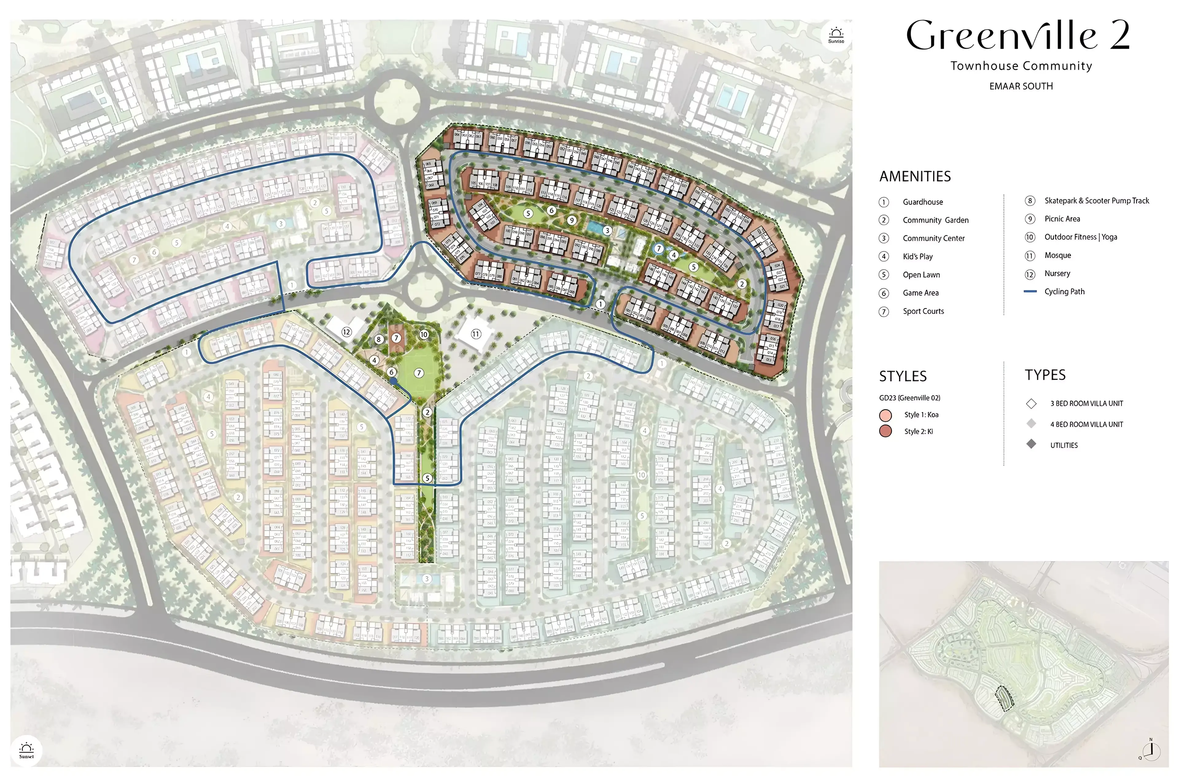 Masterplan for Greenville Phase 2 By Emaar
