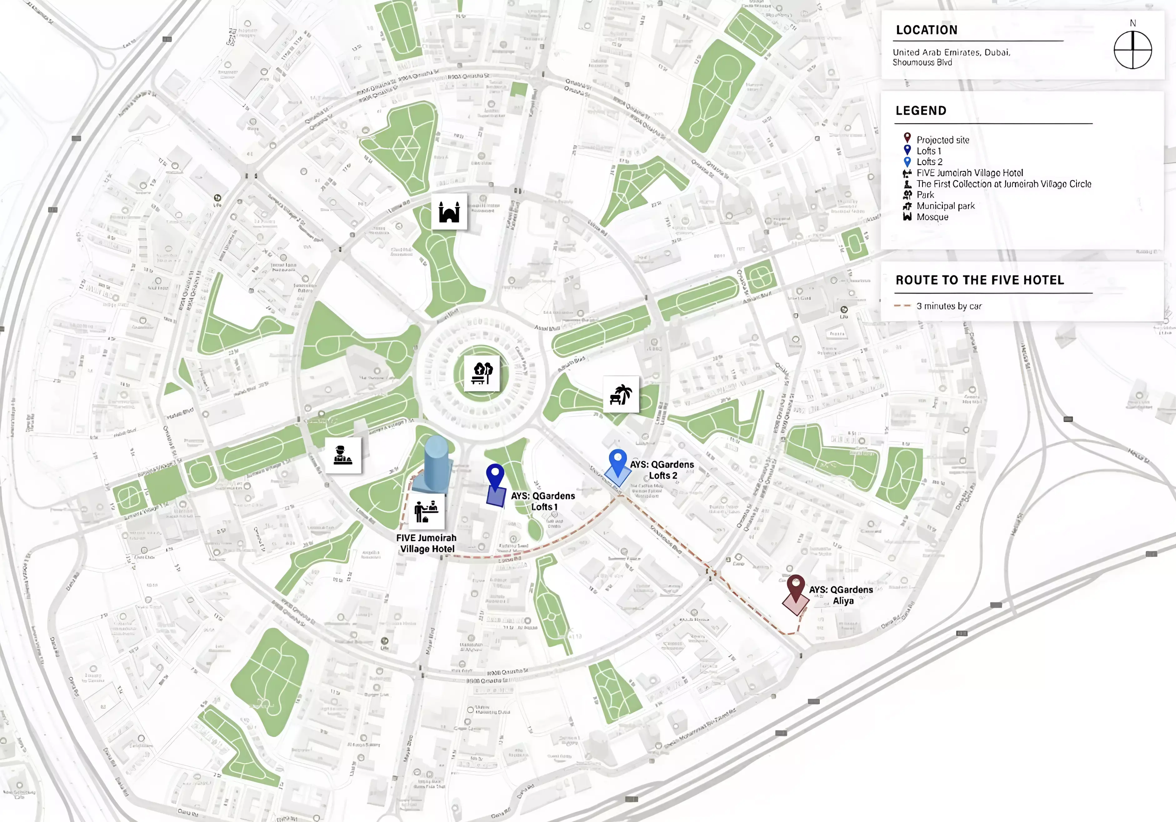 Masterplan for Q Gardens Aliya