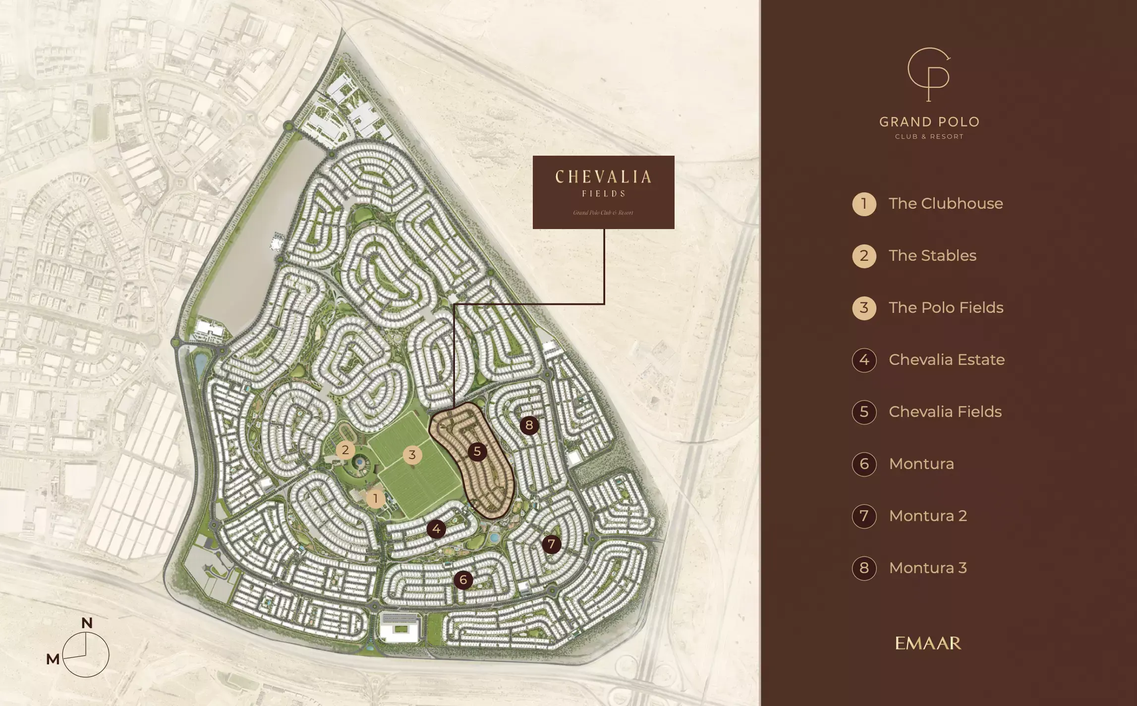 Masterplan for Chevalia Fields at Grand Polo Club & Resort