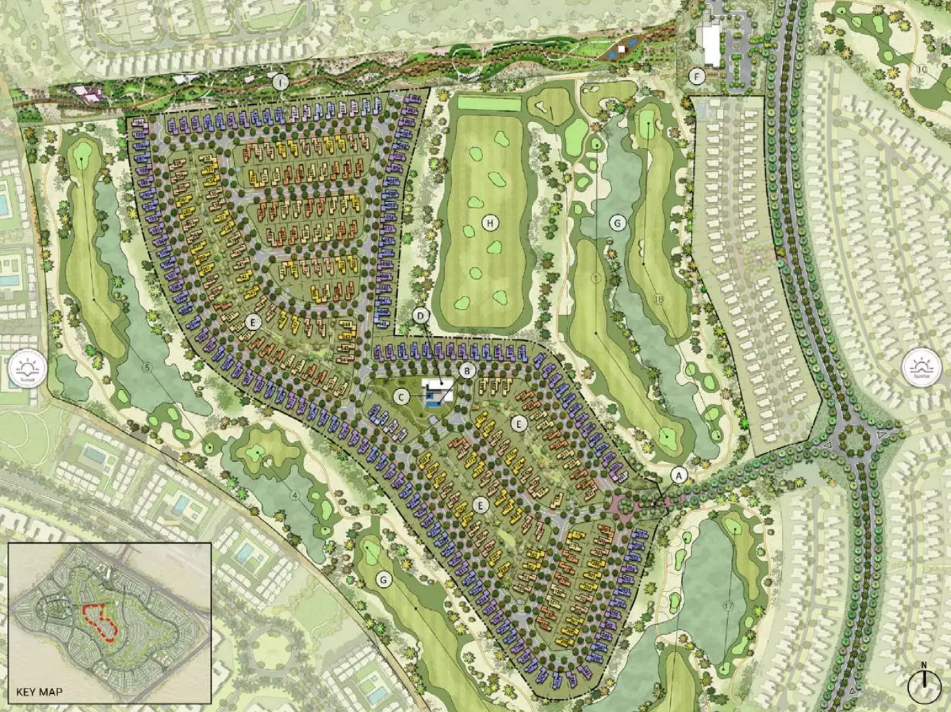 Masterplan for Fairway Villas Phase 2 By Emaar