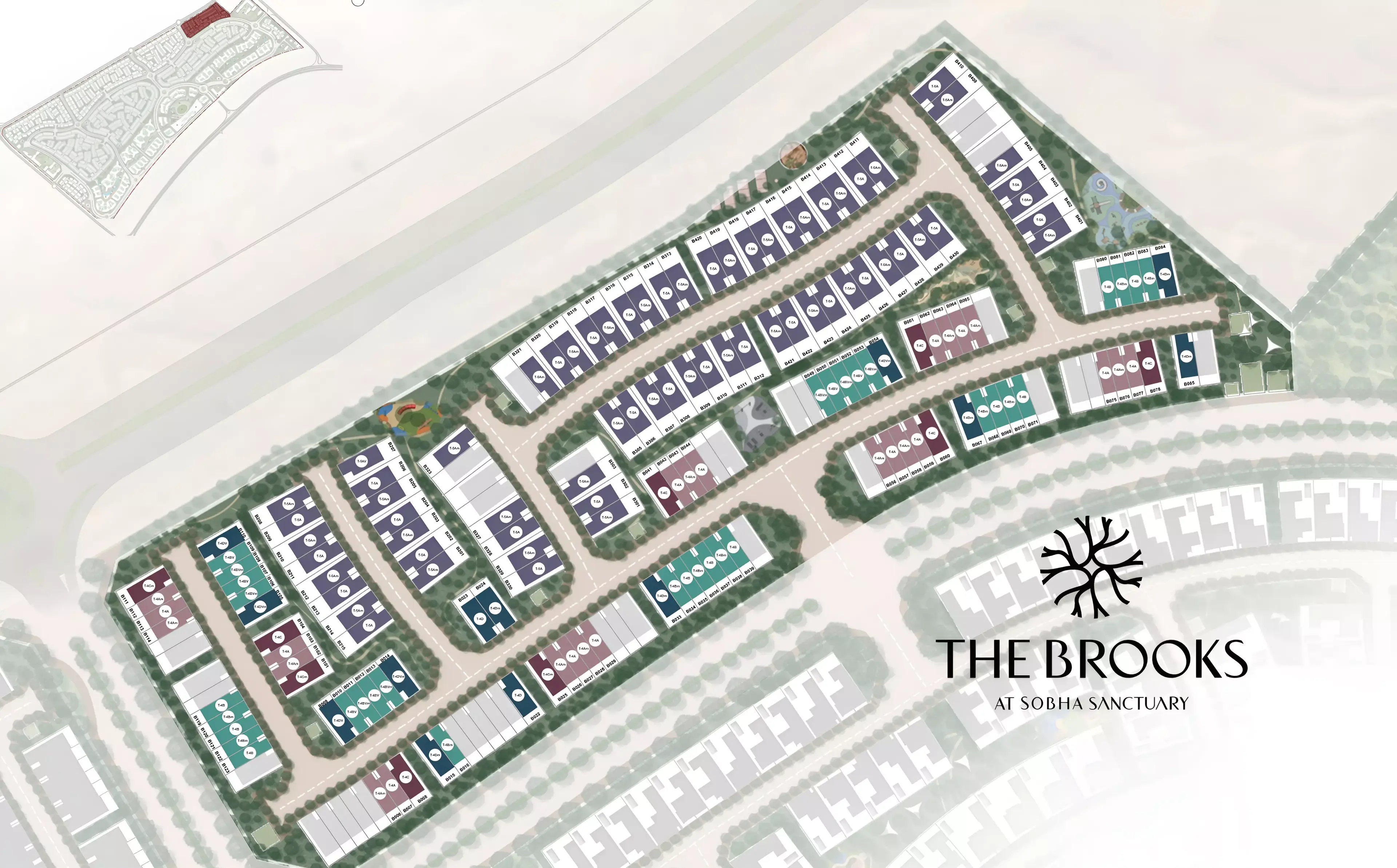 Masterplan for The Brooks at Sobha Sanctuary