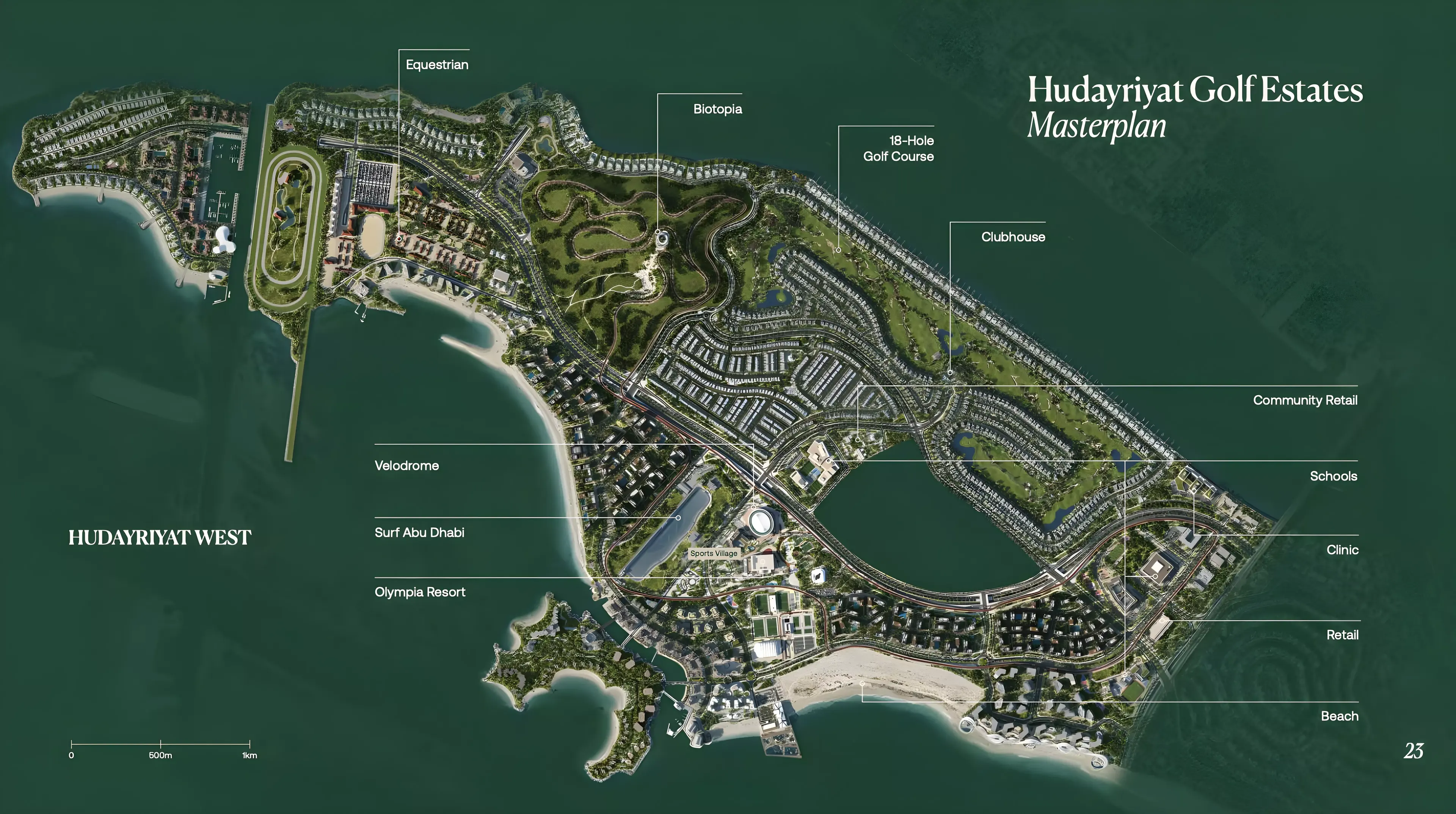 Masterplan for Hudayriyat Golf Estate
