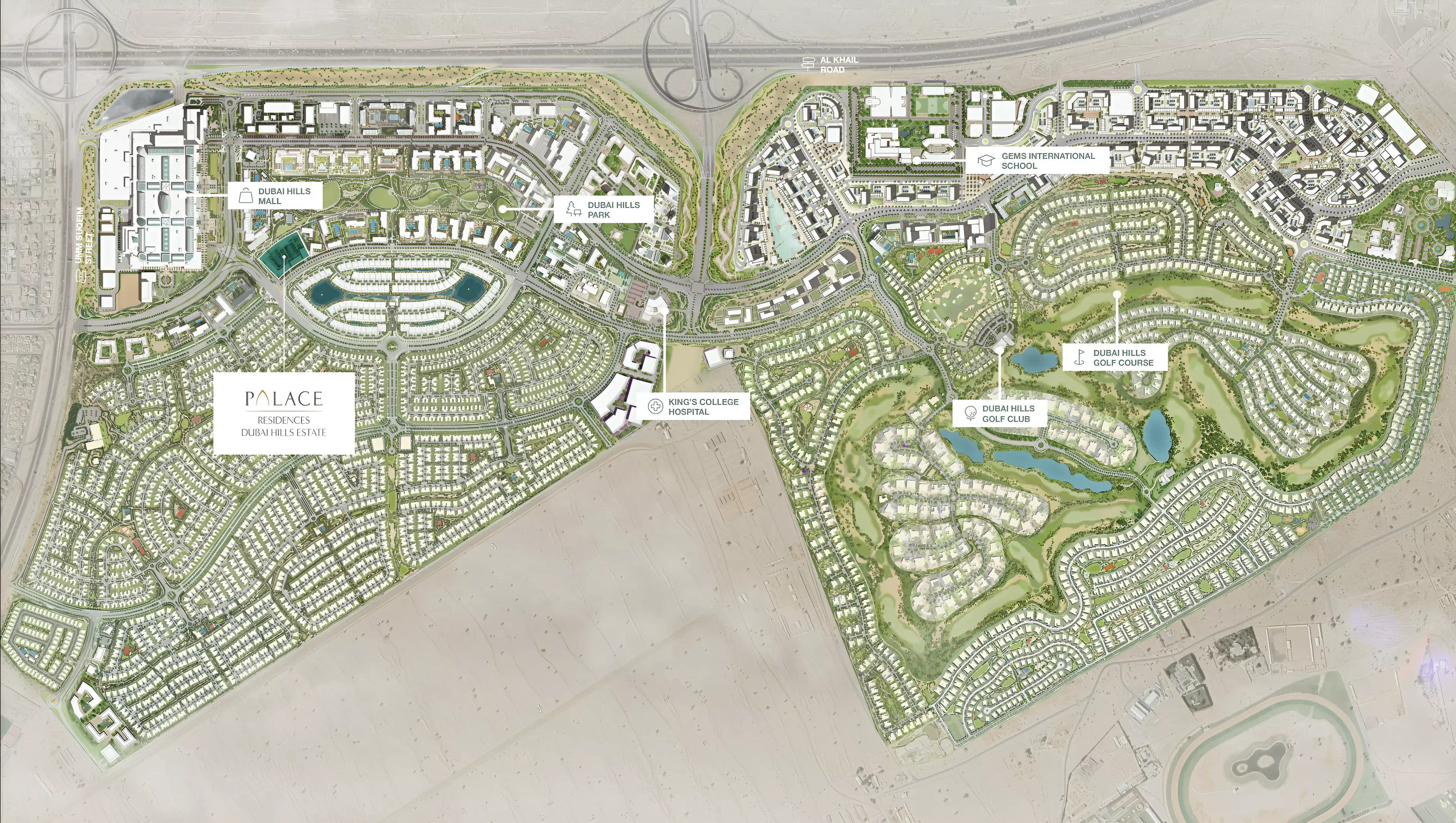Masterplan for Palace Residences Hillside A