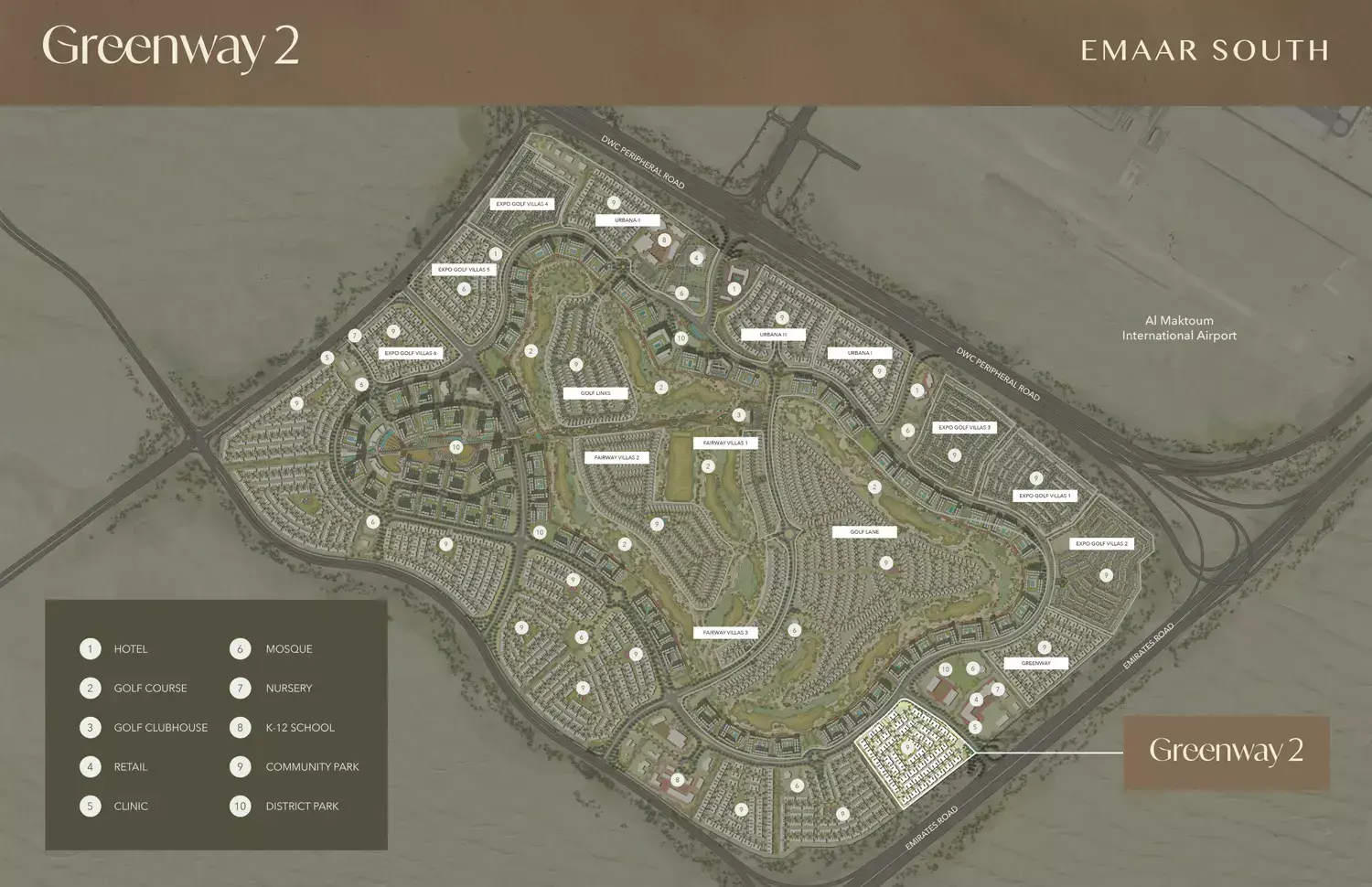 Masterplan for Greenway Phase 2 By Emaar