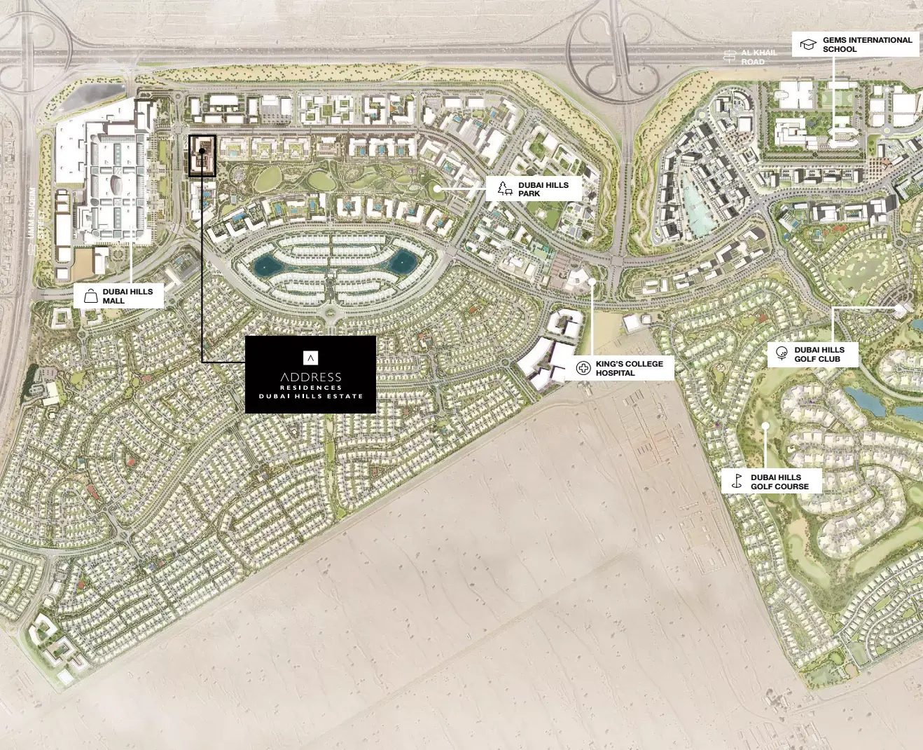 Masterplan for Address Residences at Dubai Hills Estate