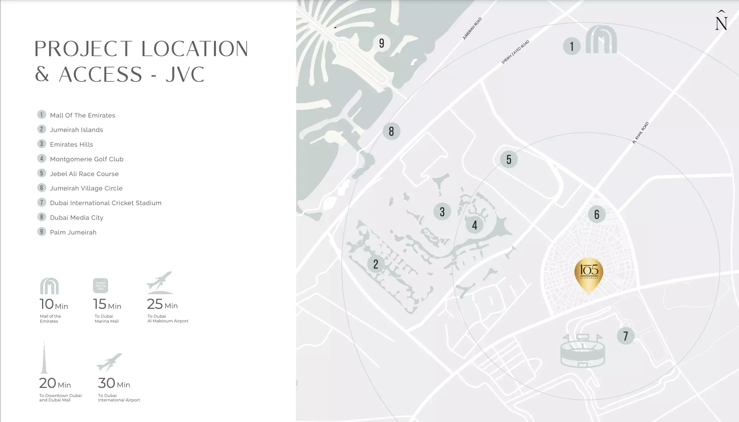 Masterplan for 105 Residences