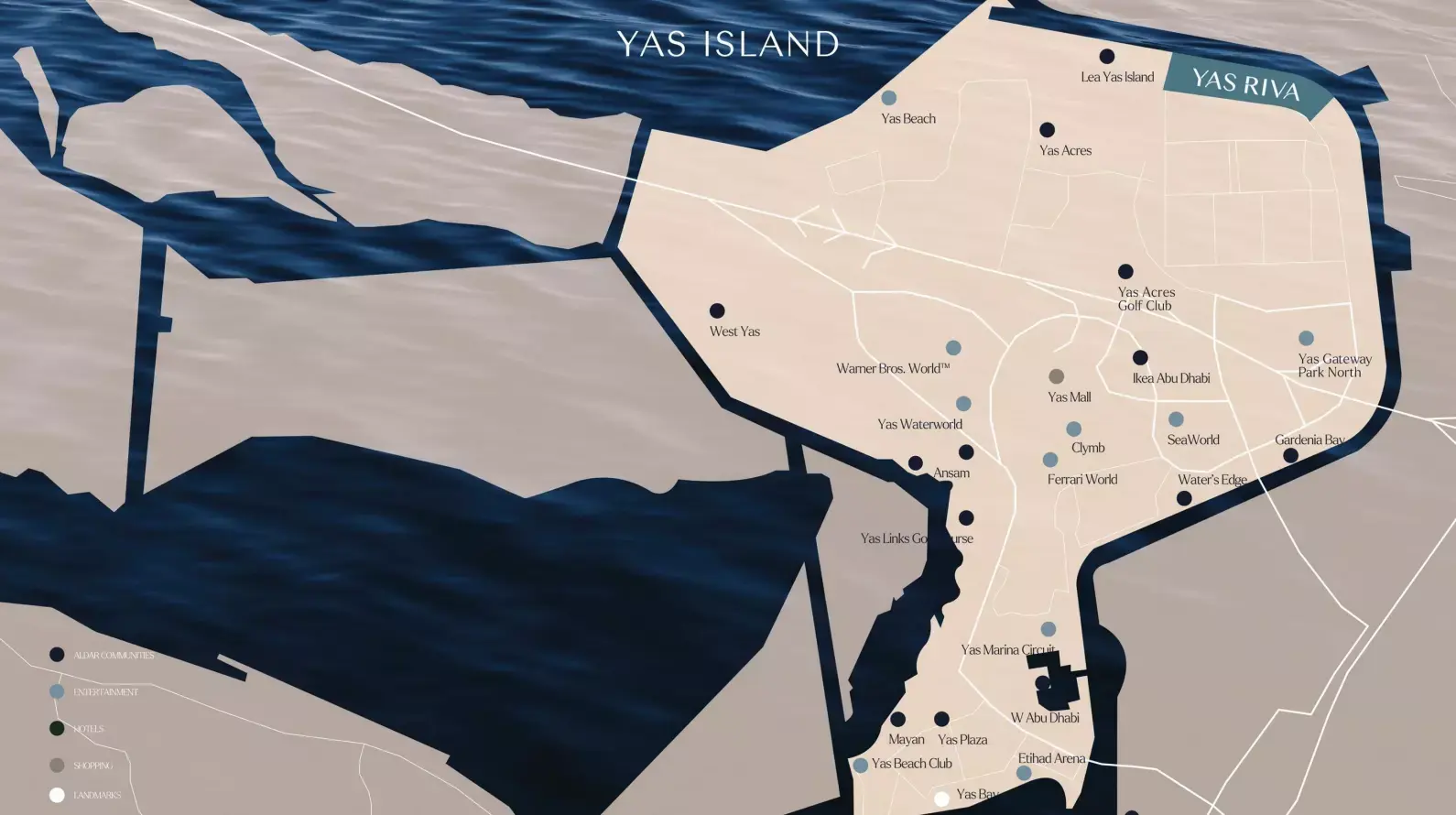 Masterplan for Yas Riva