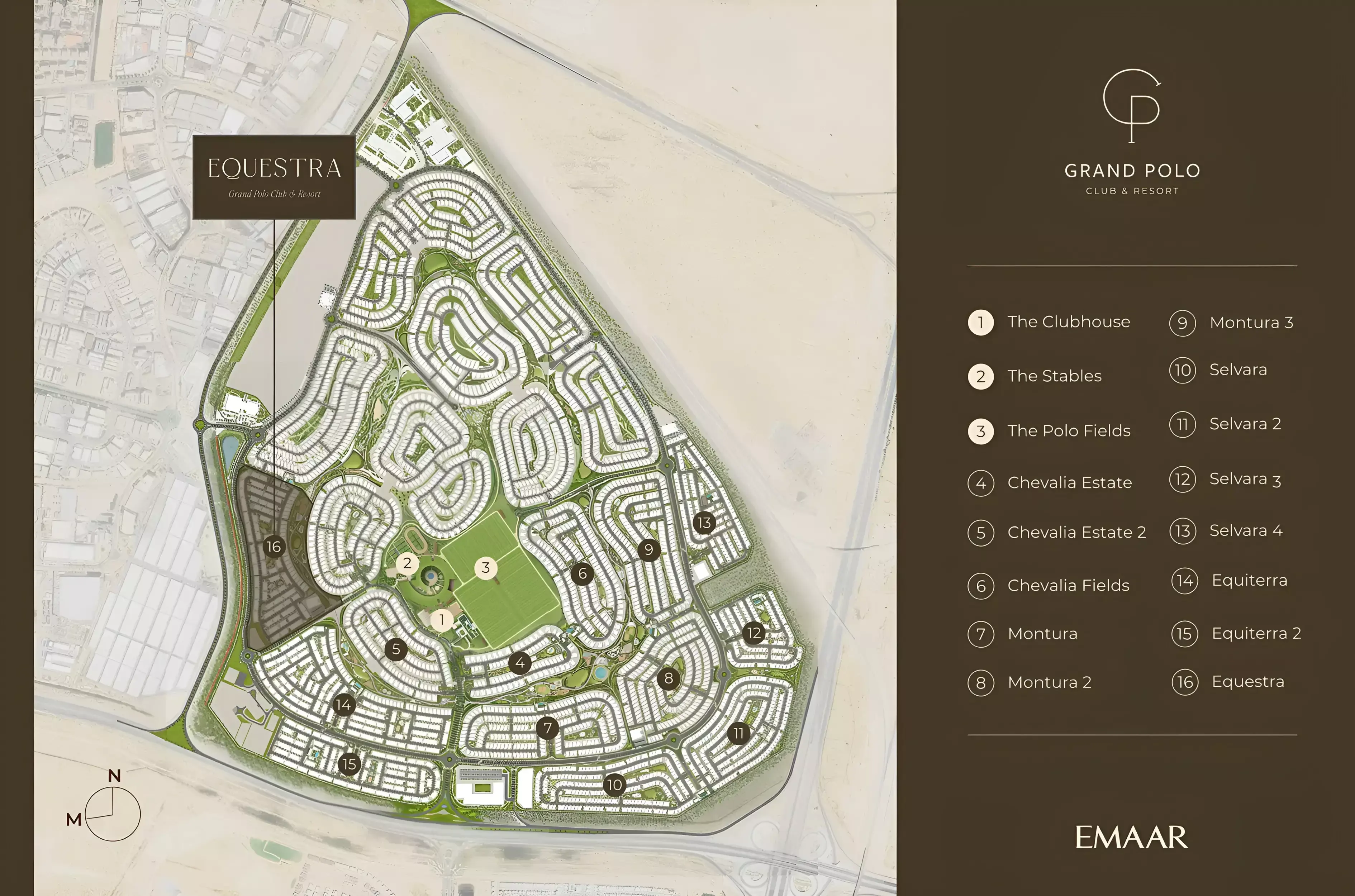 Masterplan for Equestra at Grand Polo Club & Resort